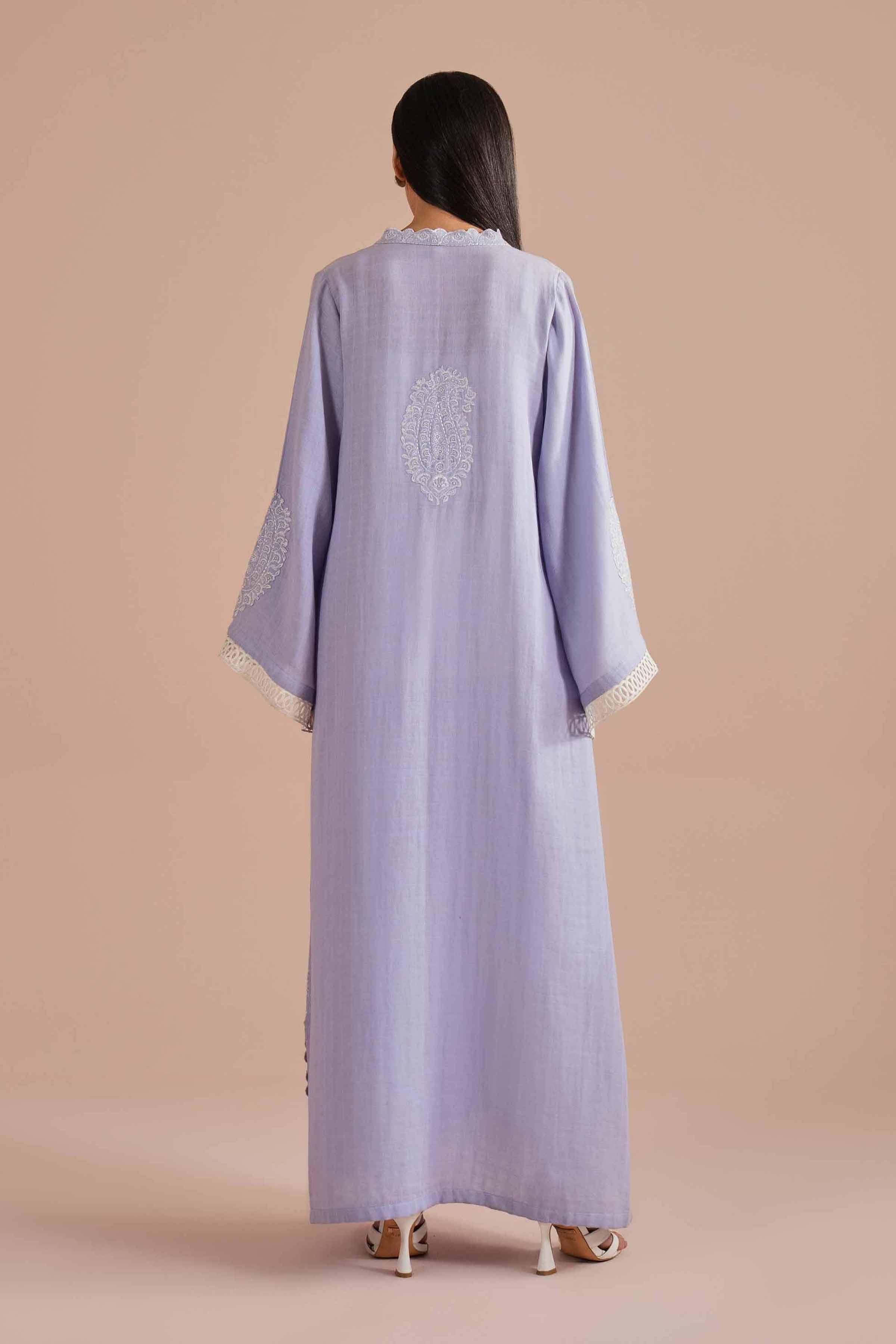 NishatUK - Purple Embroidered Dobby 1-piece ready to wear Shirt