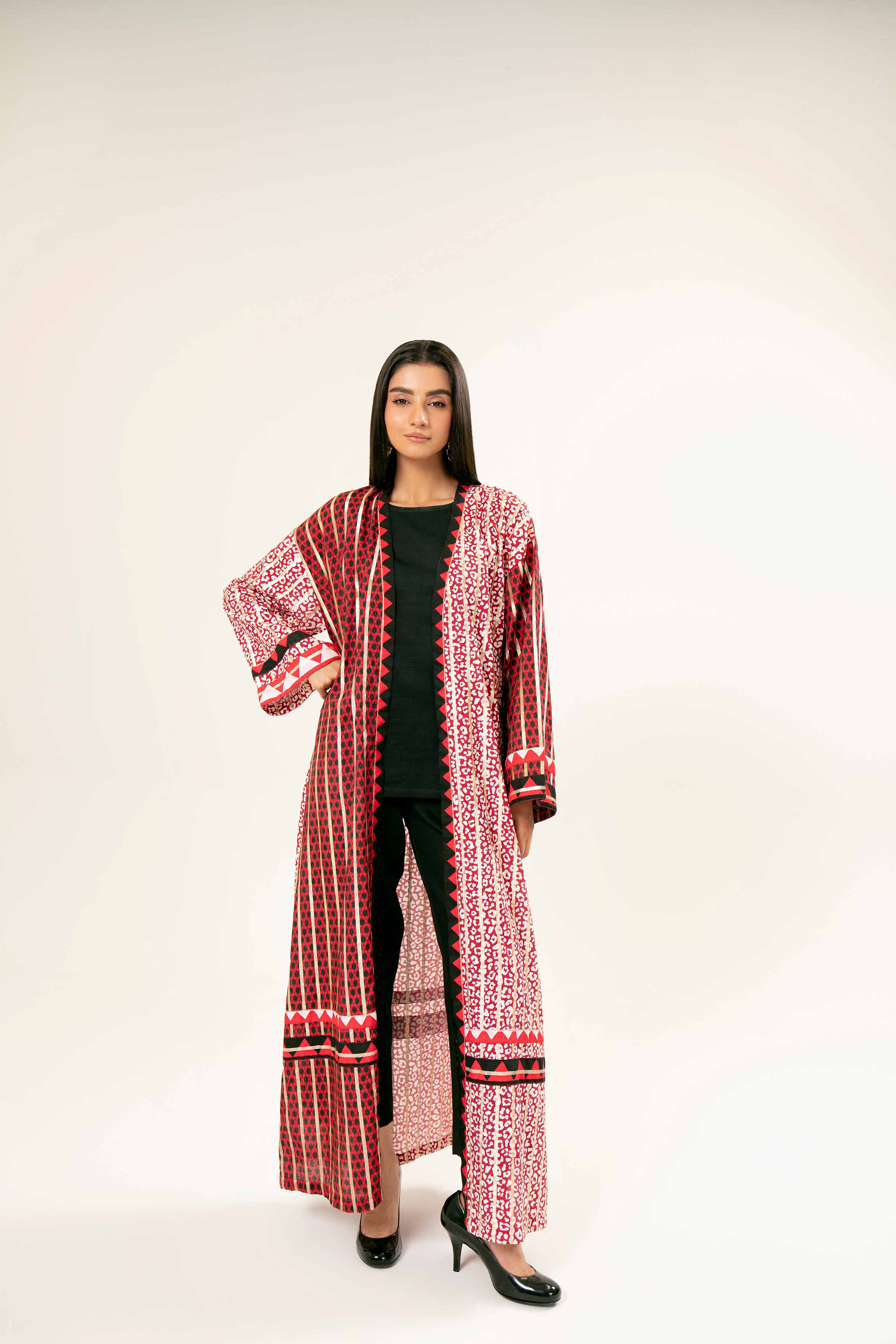 NishatUK - Brown Printed Monar Gold 1-piece ready to wear Gown