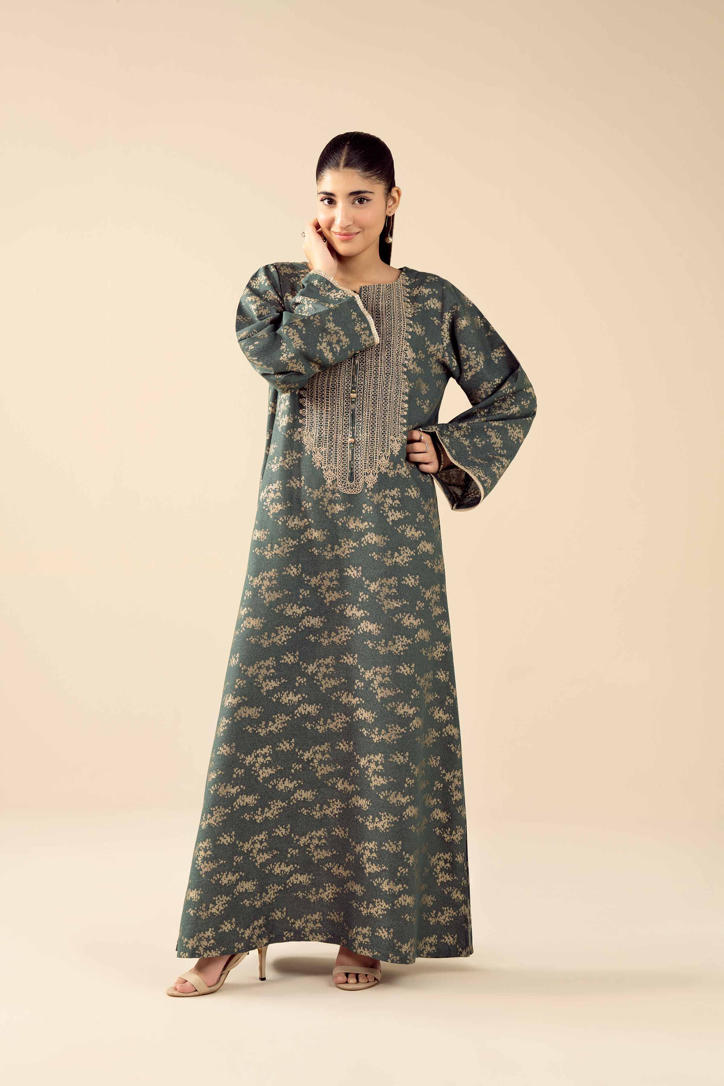 NishatUK - Green Embroidered Jacquard 1-piece ready to wear Shirt