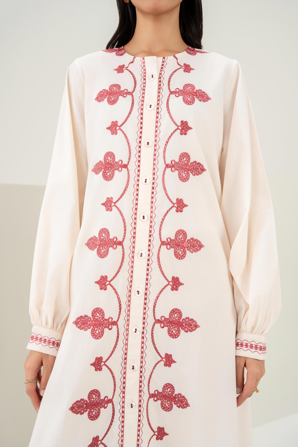 Nishat UK - Off White Embroidered Banarasi 1 Piece ready to wear