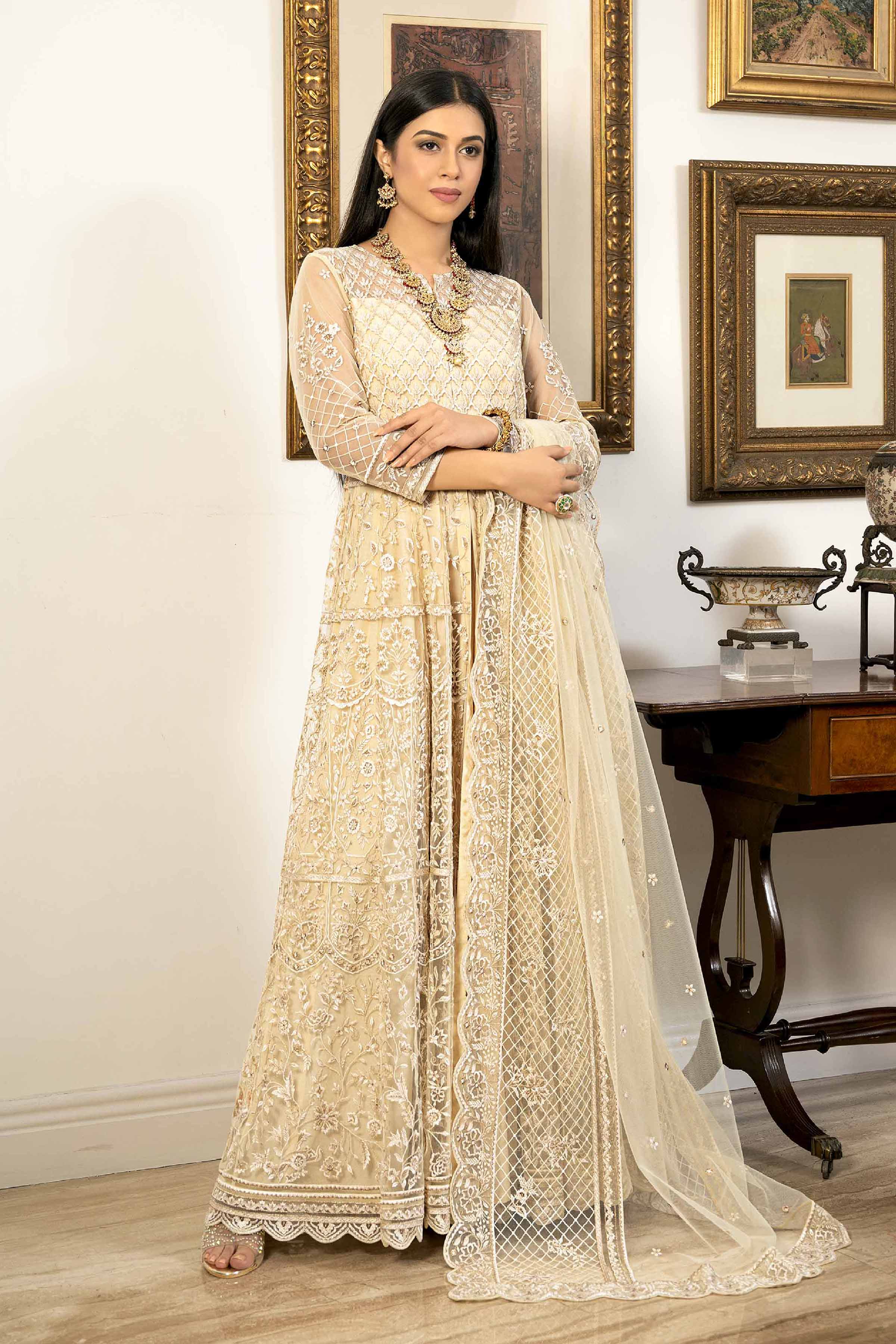 NishatUK - Lime Embroidered Silk 2-piece ready to wear Dress