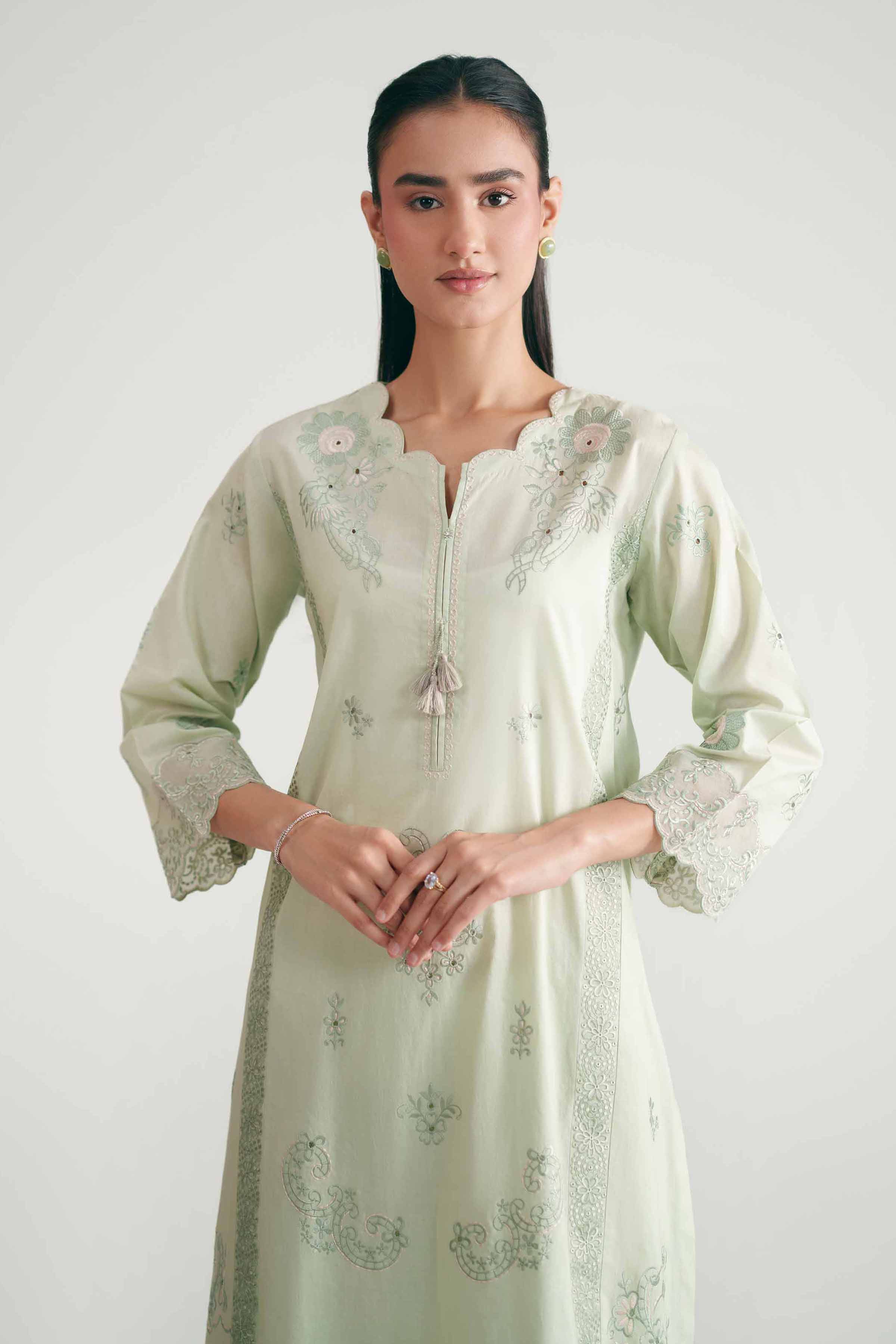 2 Piece - Embroidered Suit - KFE26-176
