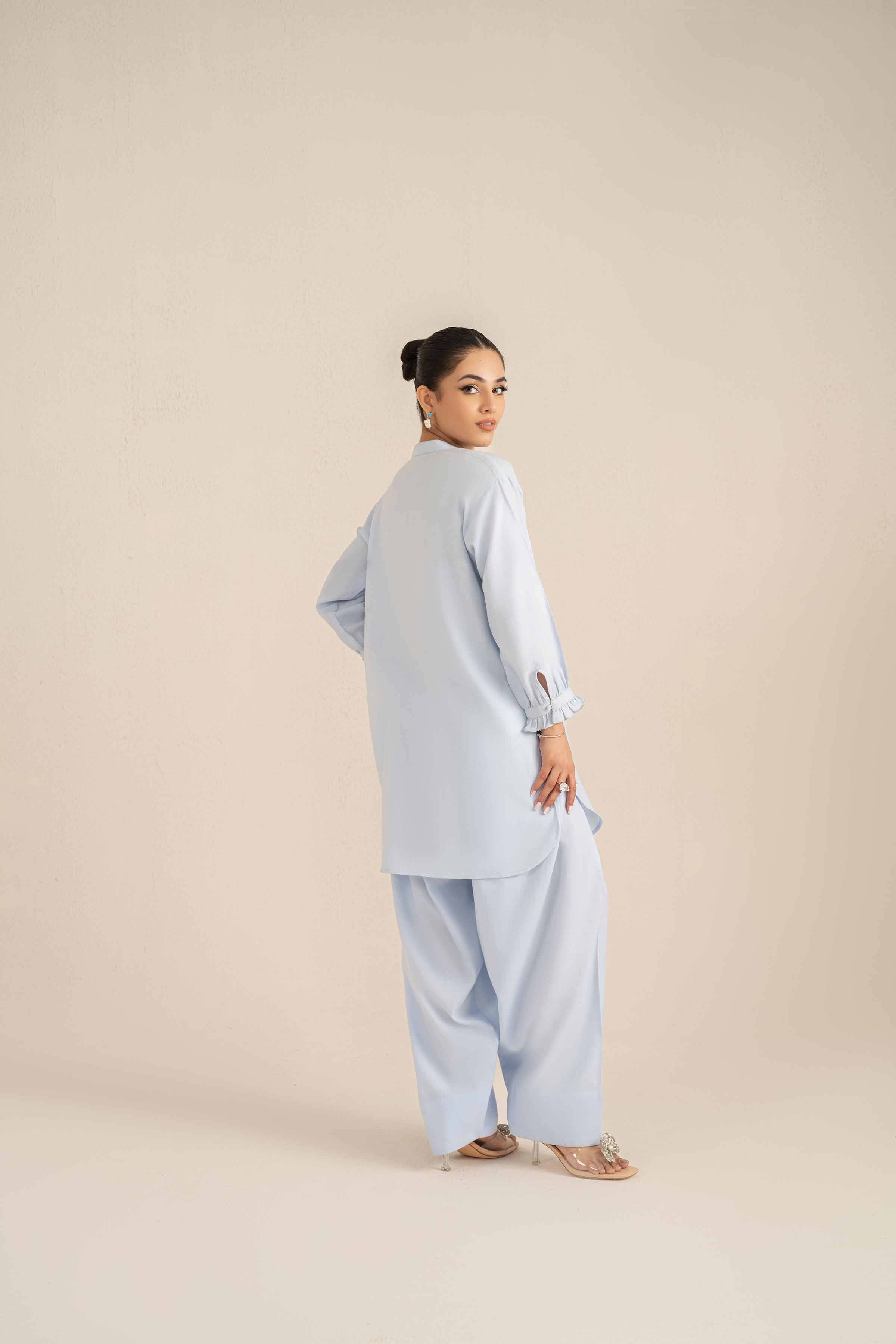 NishatUK - Brown Solids Cotton 2-piece ready to wear Luxury Dress