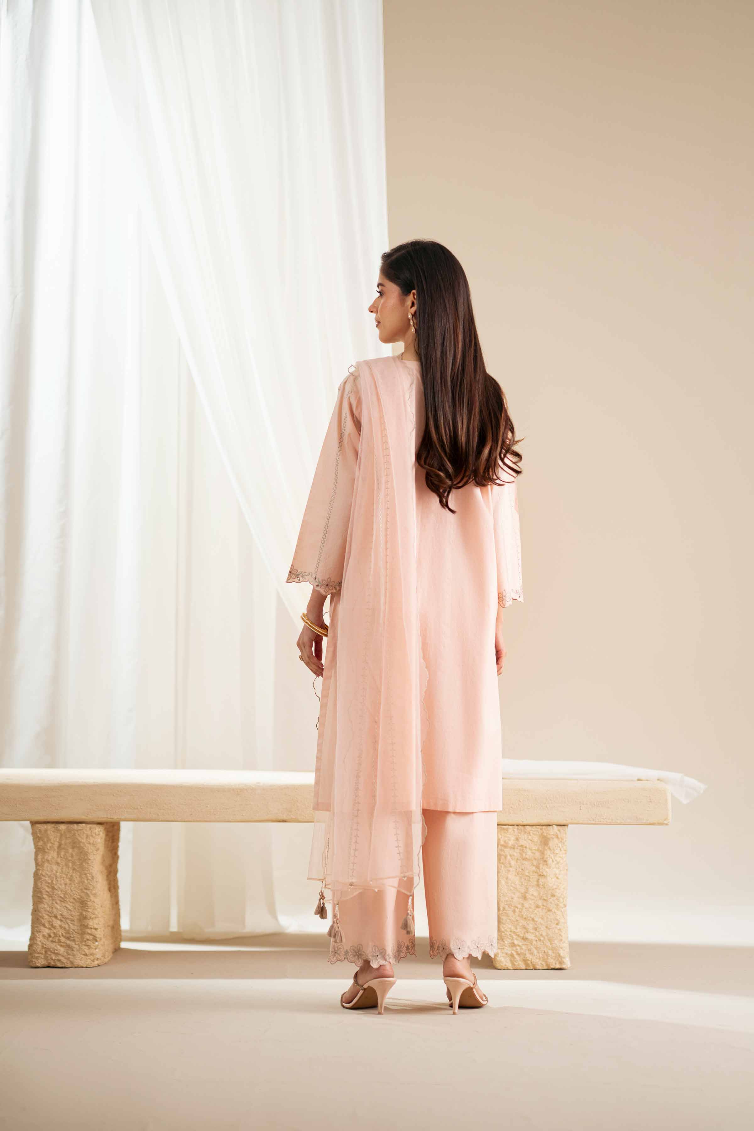 3 Piece - Embroidered Suit - KFS25-123