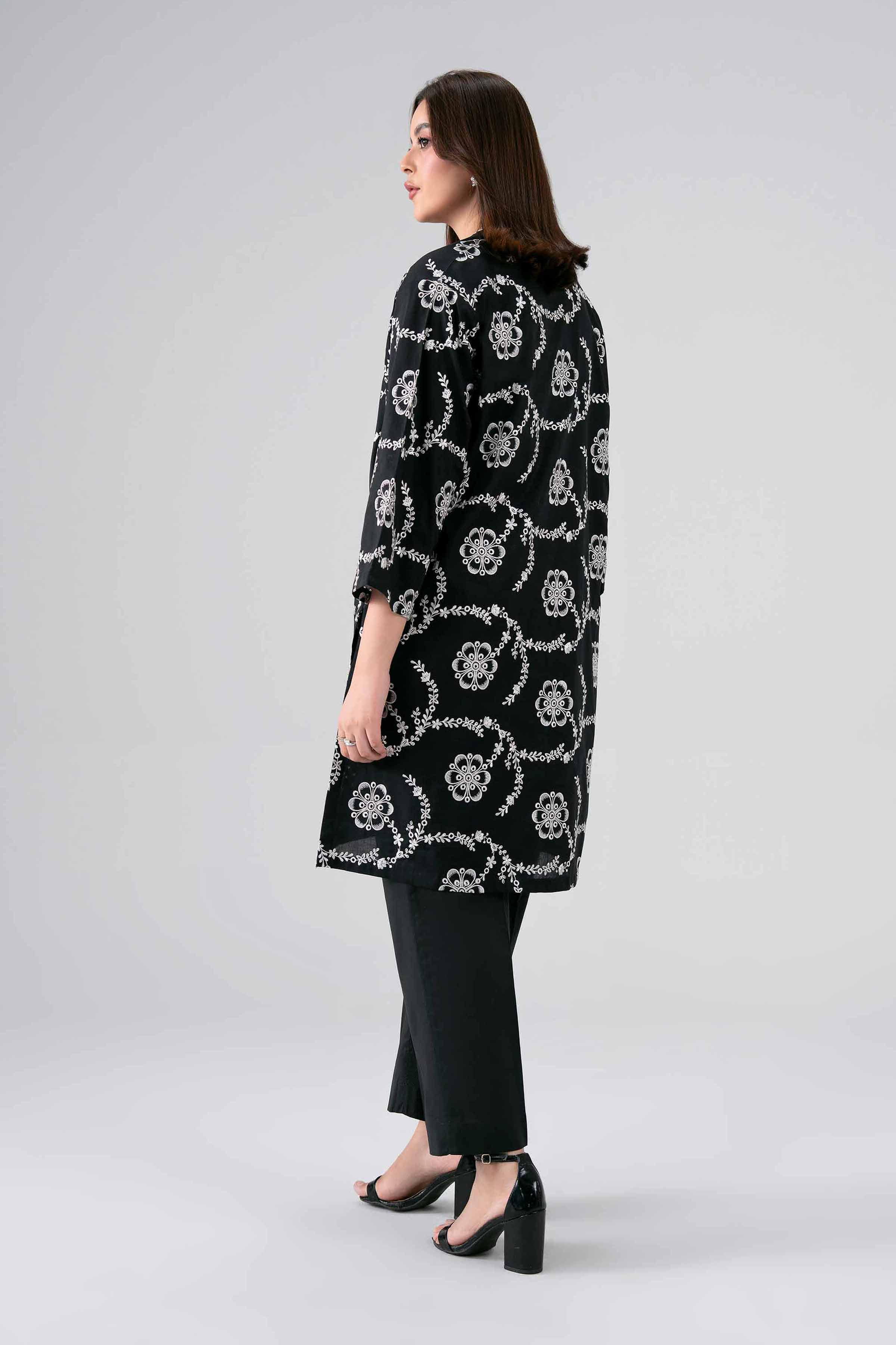 Nishat UK - Black Embroidered Cambric 2 Pieces ready to wear luxury Dress