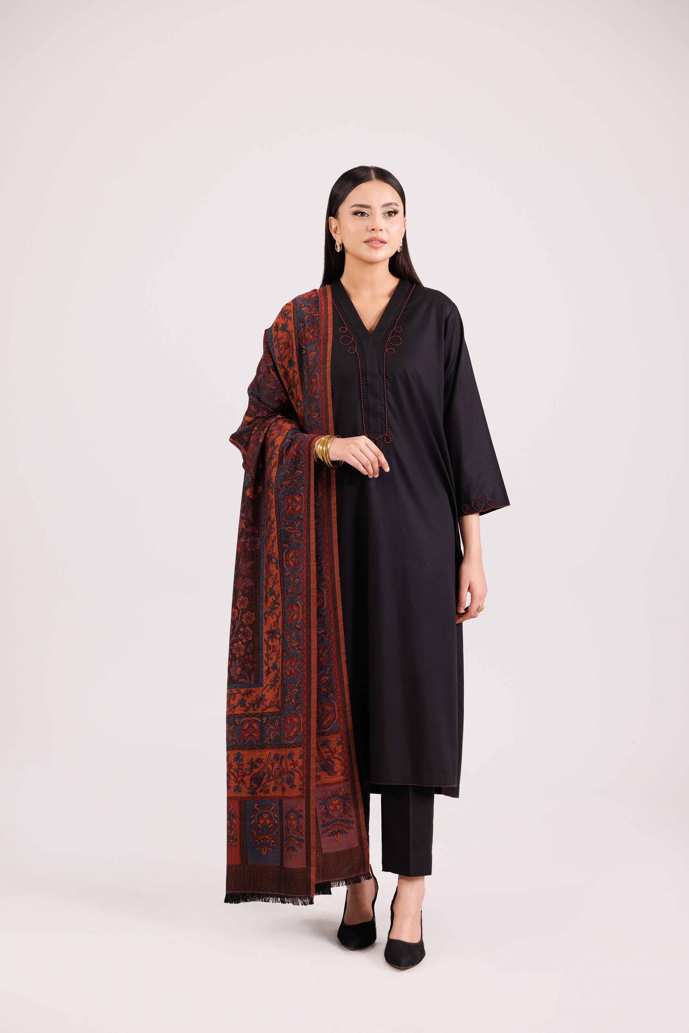 3 Piece - Embroidered Suit - KFW25-175