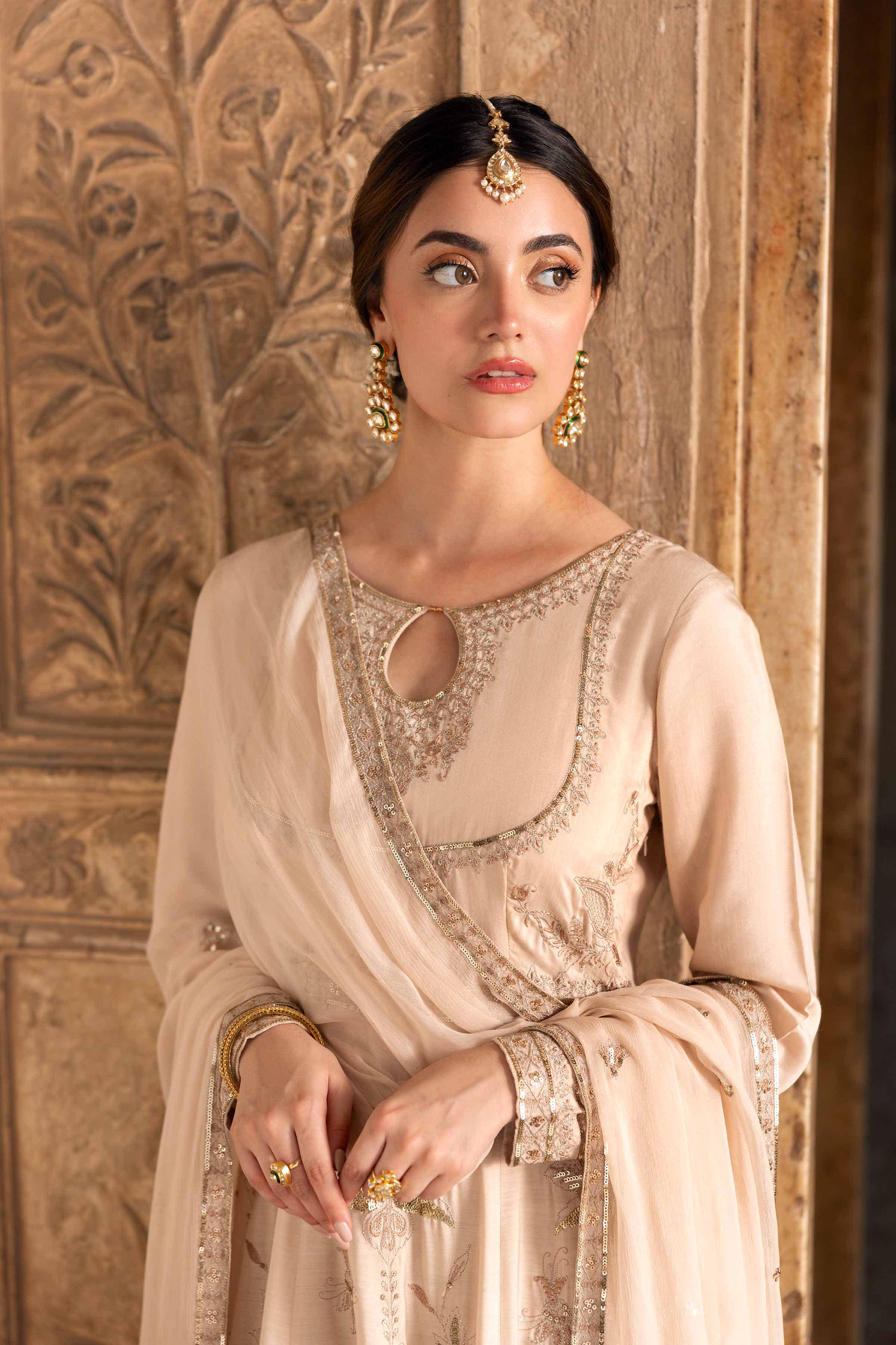 NishatUK - Off White Embroidered Viscose 2-piece ready to wear Luxury Dress
