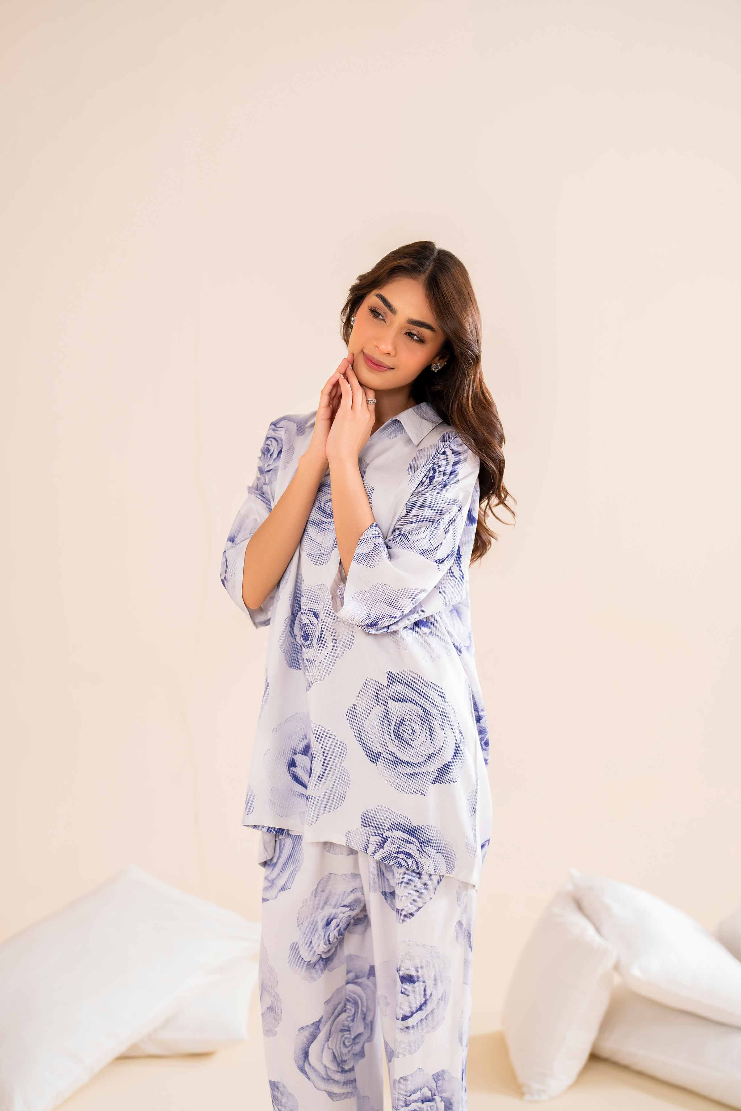 NishatUK - White Printed Cotail 2-piece ready to wear Luxury Dress