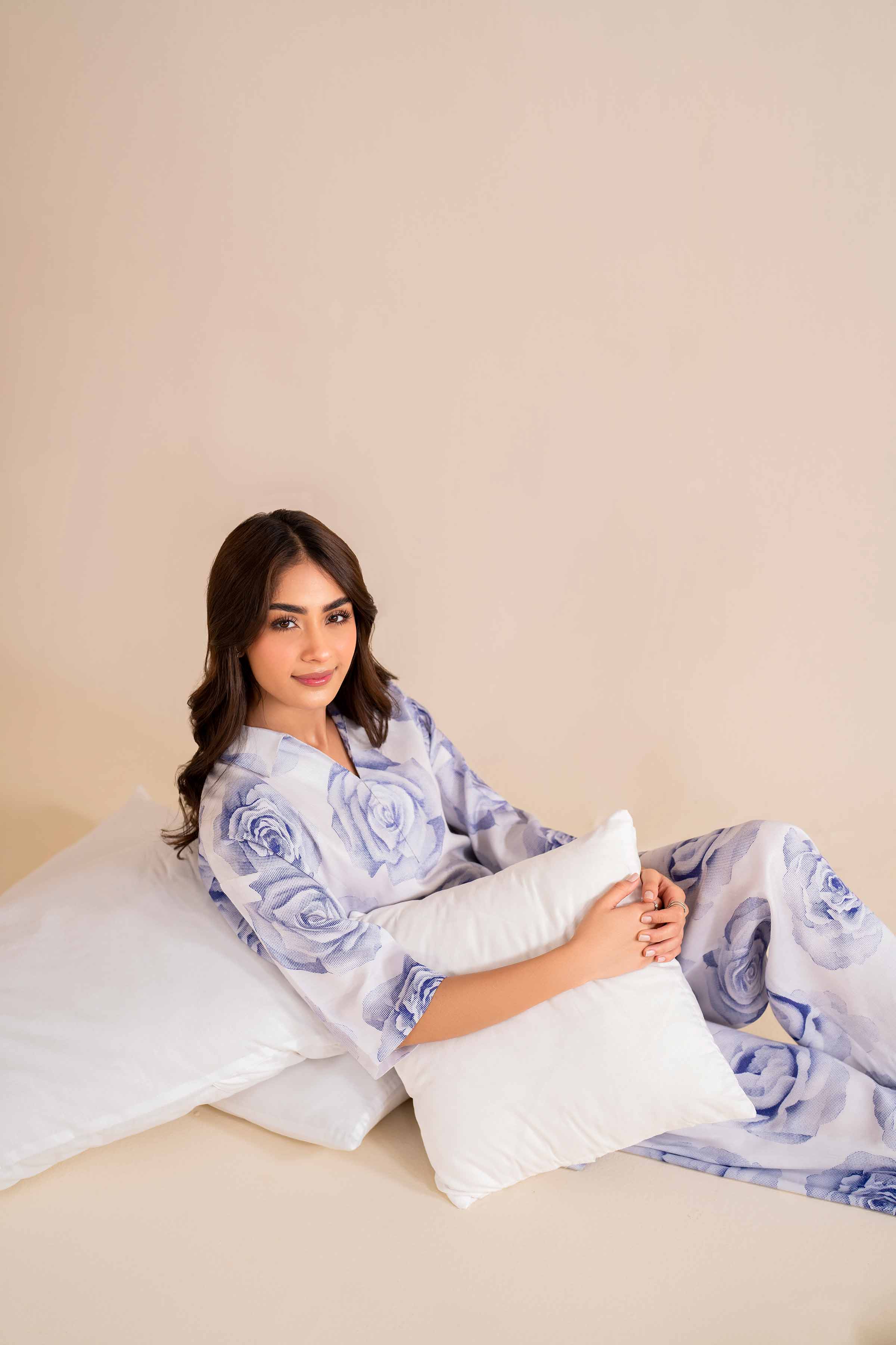 NishatUK - White Printed Cotail 2-piece ready to wear Luxury Dress