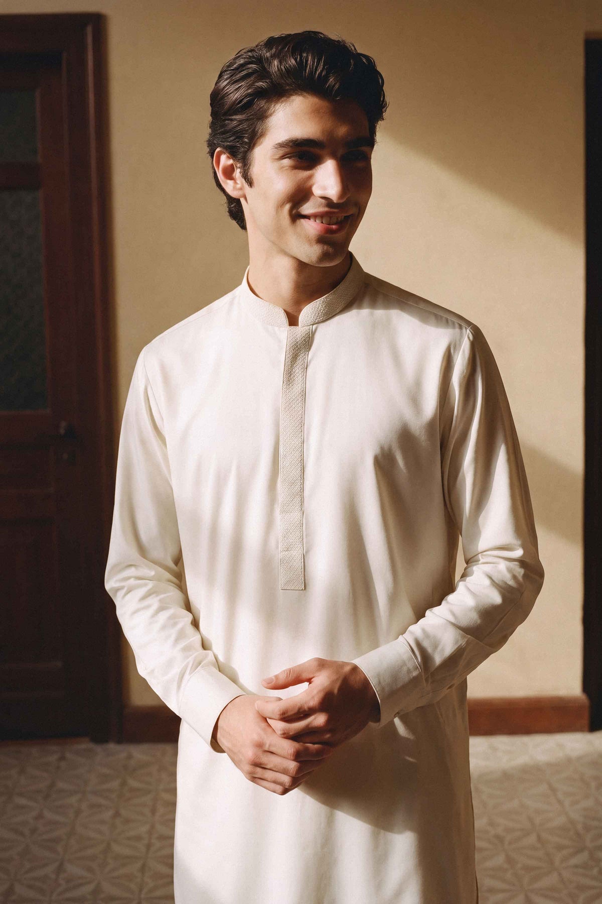 Nishat UK - White Embroidered Boski 2 Pieces ready to wear