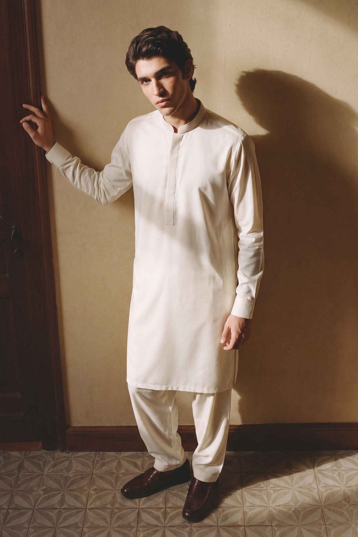 Nishat UK - White Embroidered Boski 2 Pieces ready to wear