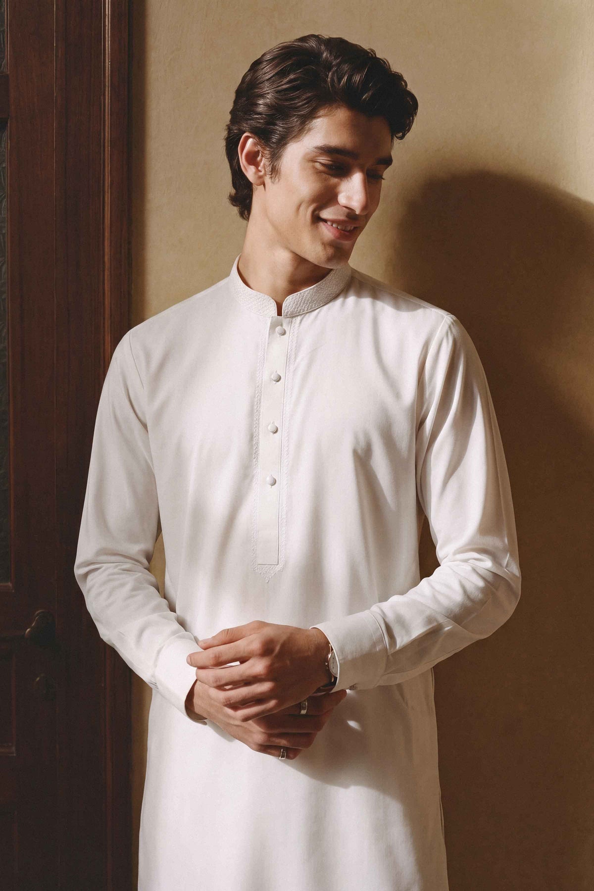 Nishat UK - White Embroidered Boski 2 Pieces ready to wear