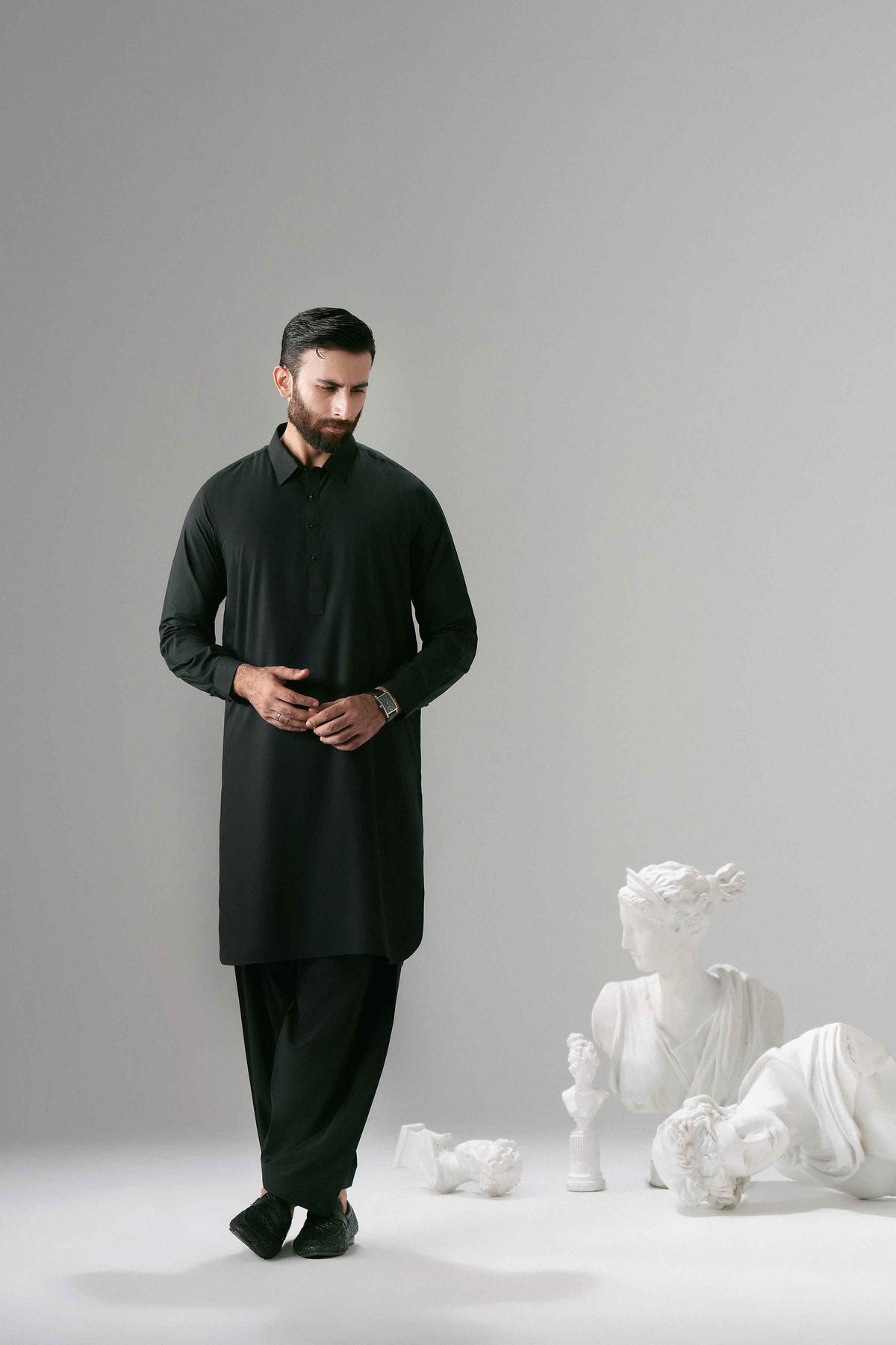 Nishat UK - Black Solids Boski 2 Pieces ready to wear