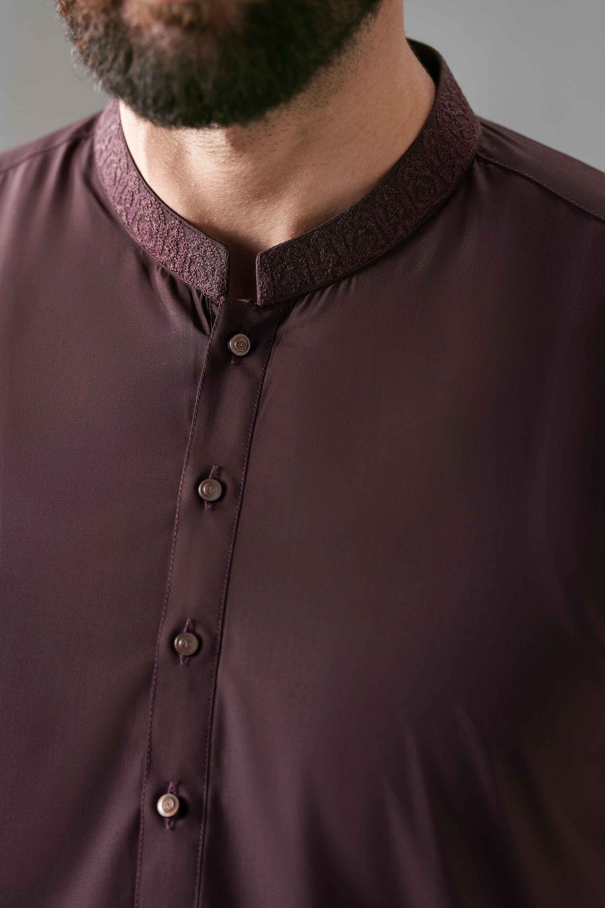 Nishat UK - Maroon Embroidered Wash & Wear 2 Pieces ready to wear