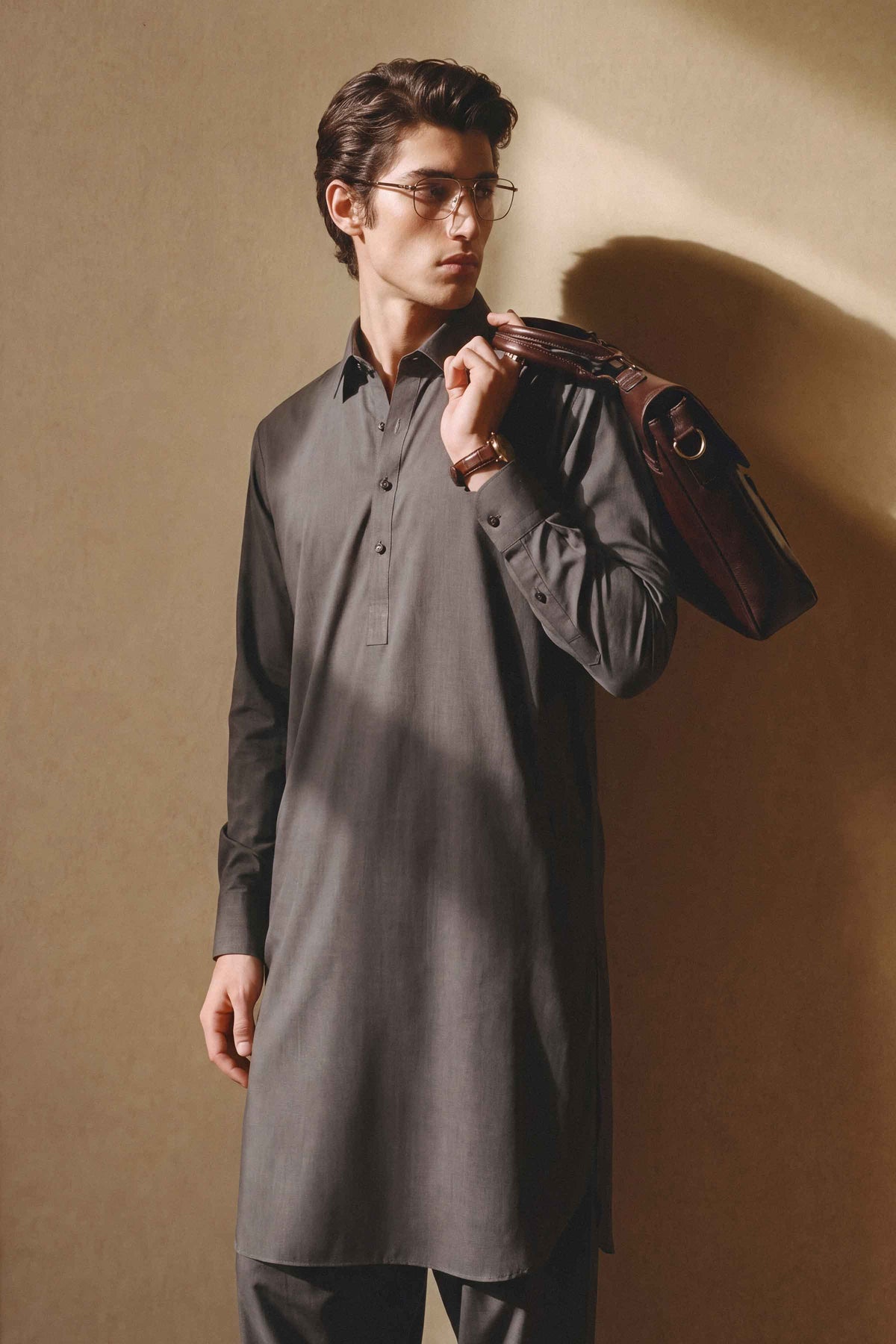 Nishat UK - Grey Solids Wash & Wear 2 Pieces ready to wear