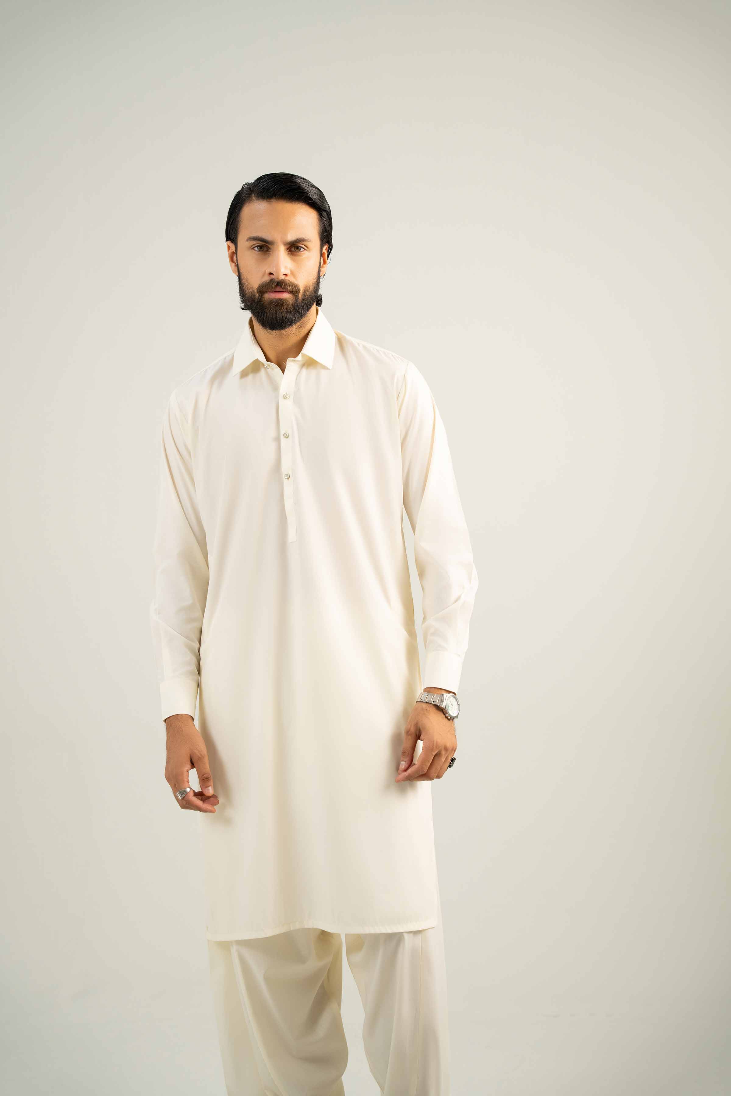 NishatUK - Beige Solids Leisure 2-piece ready to wear Dress