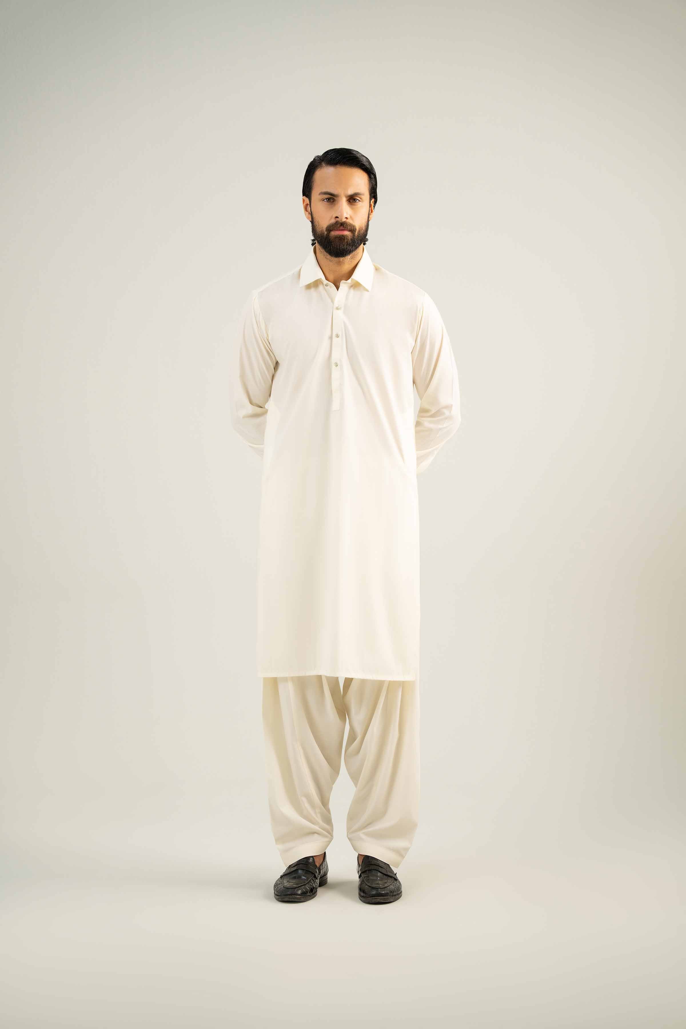 NishatUK - Beige Solids Leisure 2-piece ready to wear Dress