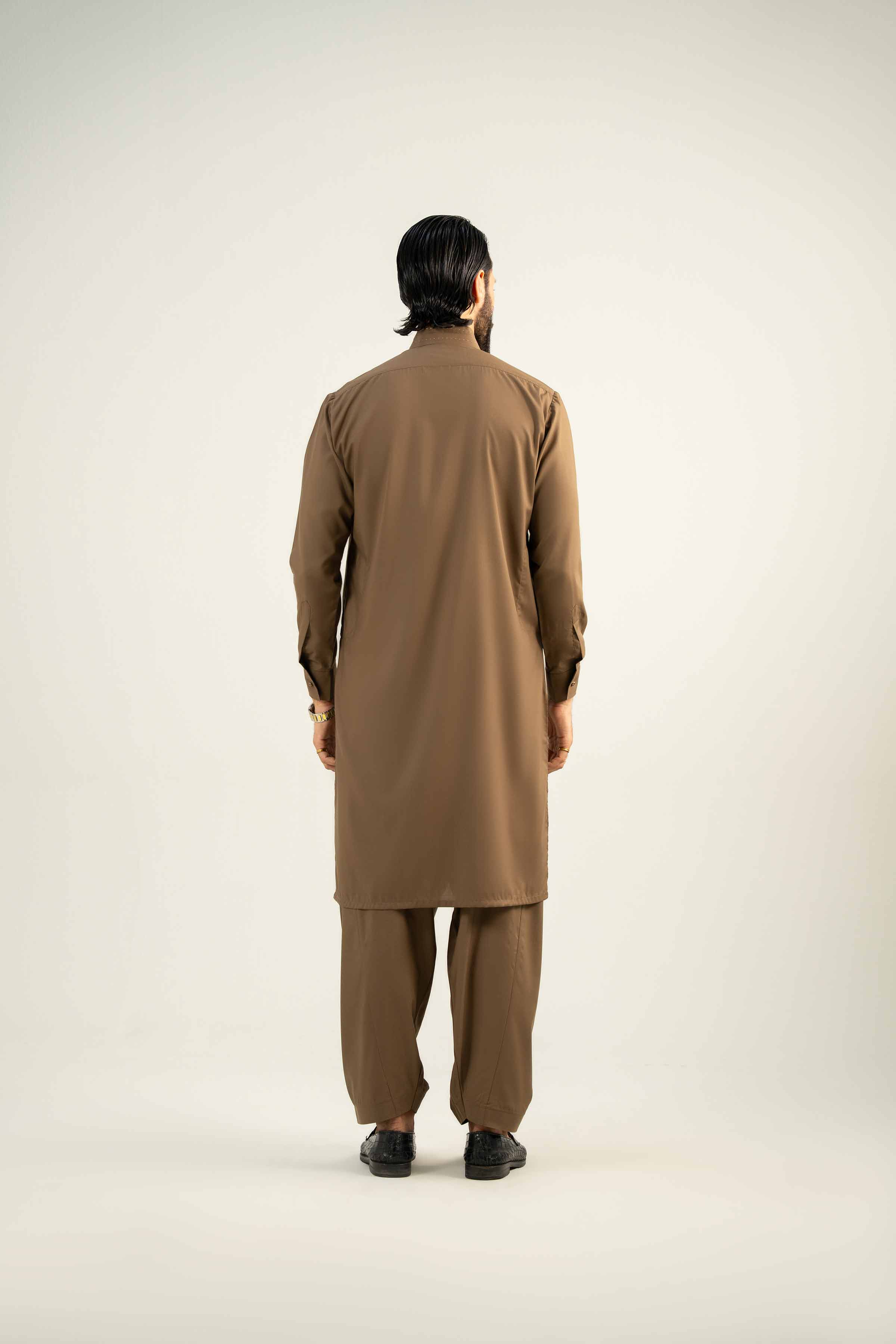 NishatUK - Brown Embroidered Ambassadar 2-piece ready to wear Dress