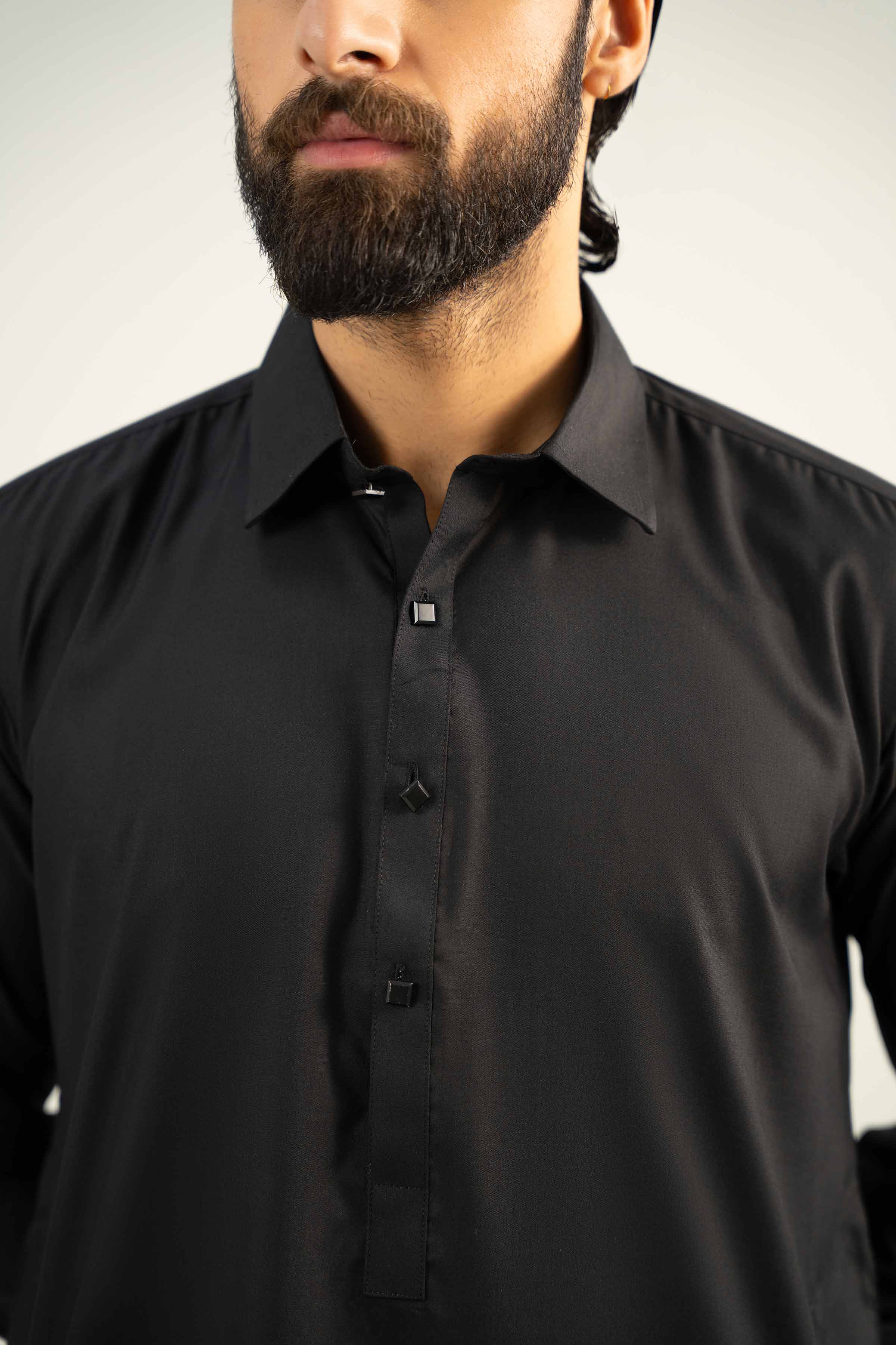 NishatUK - Black Solids Ambassadar 2-piece ready to wear Dress