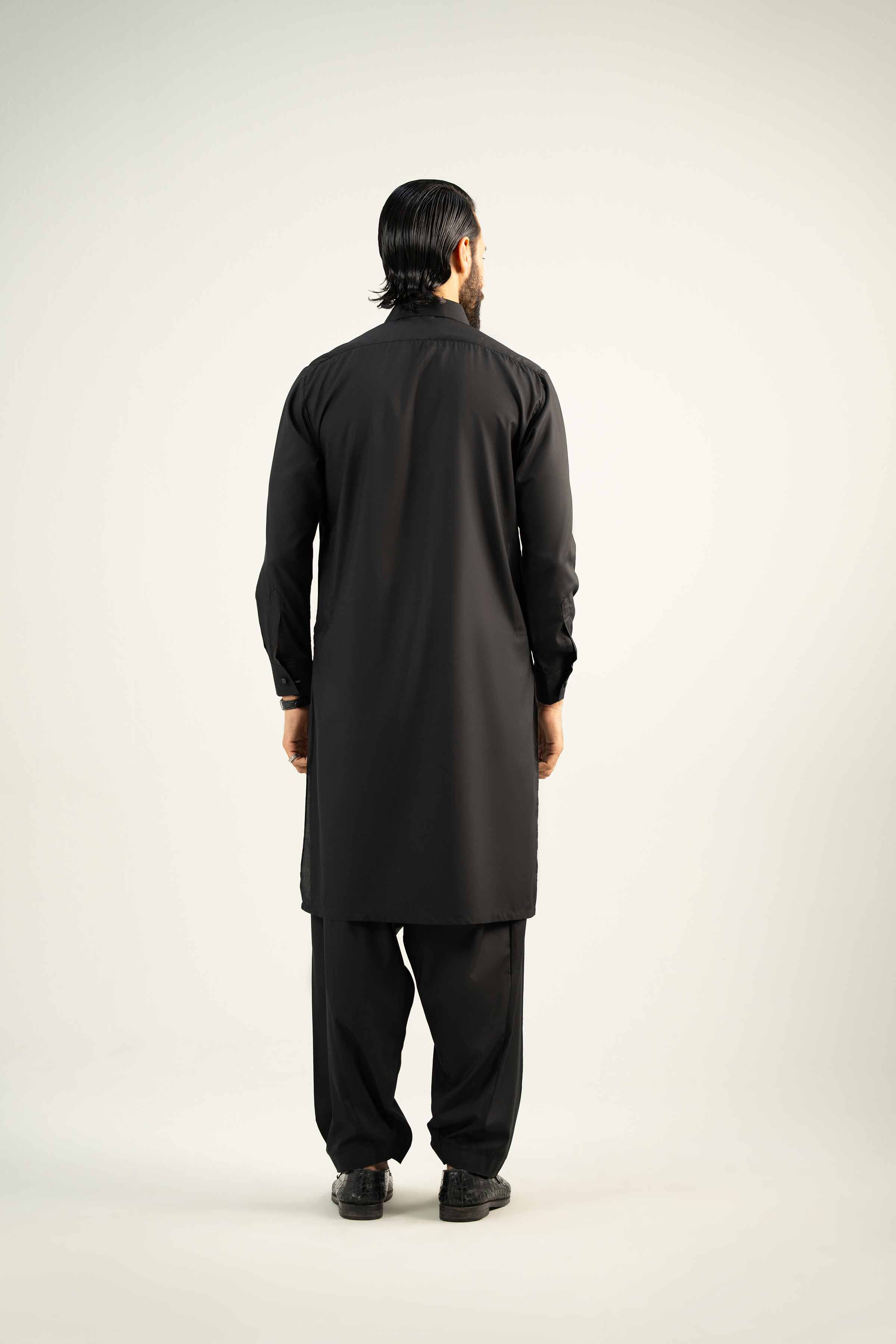 NishatUK - Black Solids Ambassadar 2-piece ready to wear Dress