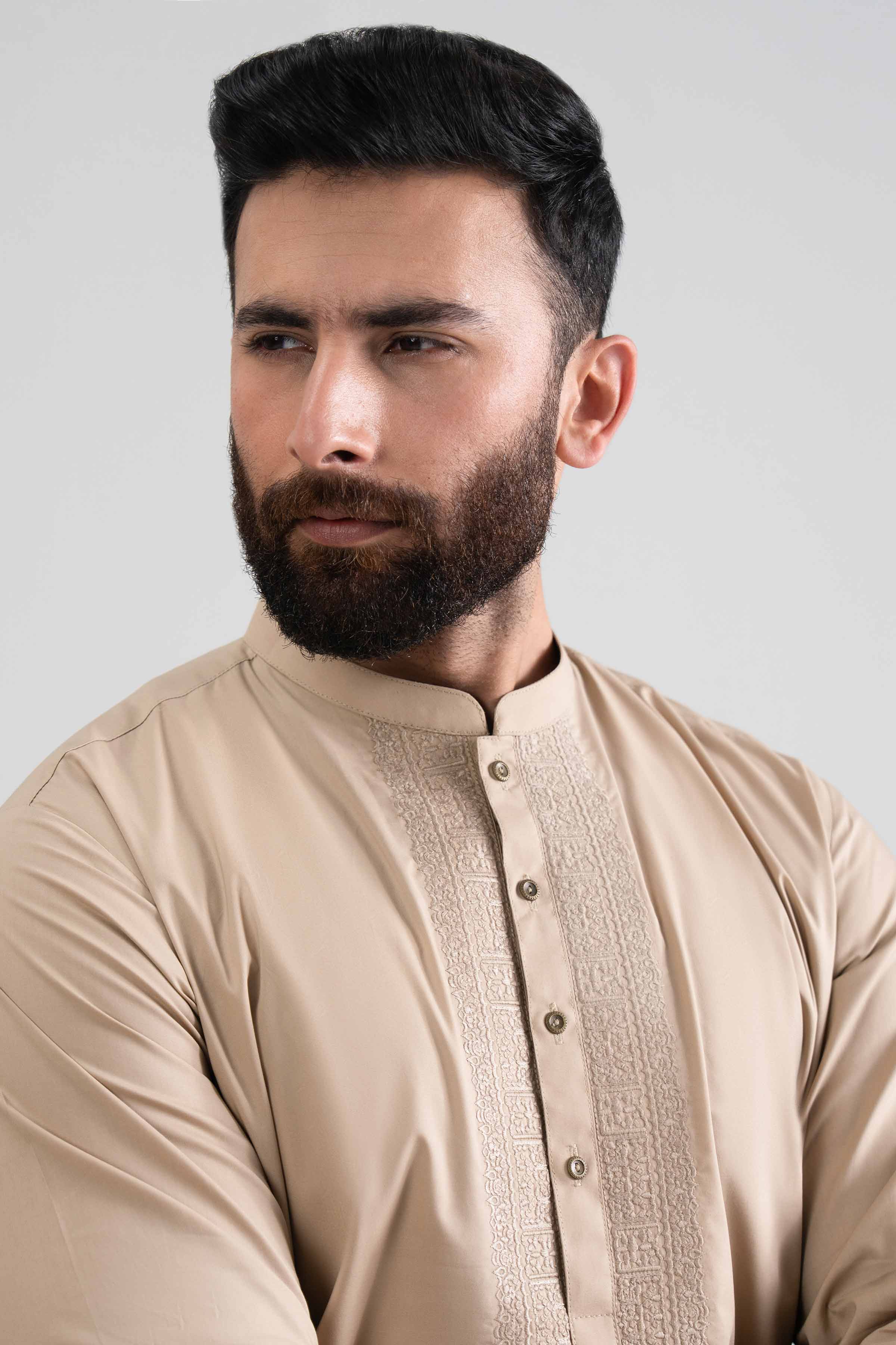NishatUK - Brown Men Cotton 2-piece ready to wear Dress