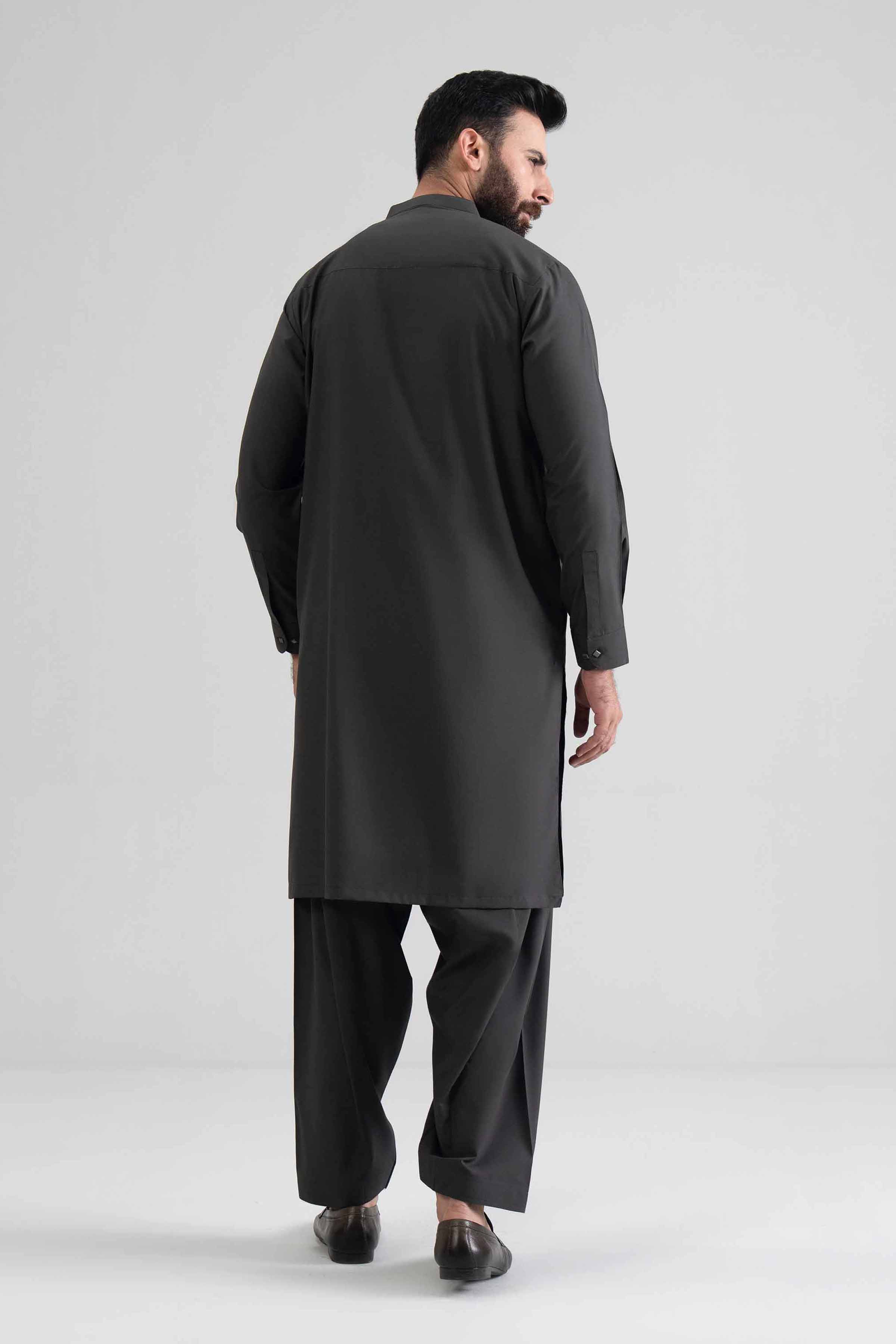 NishatUK - Grey Solids Blended 2-piece ready to wear Dress
