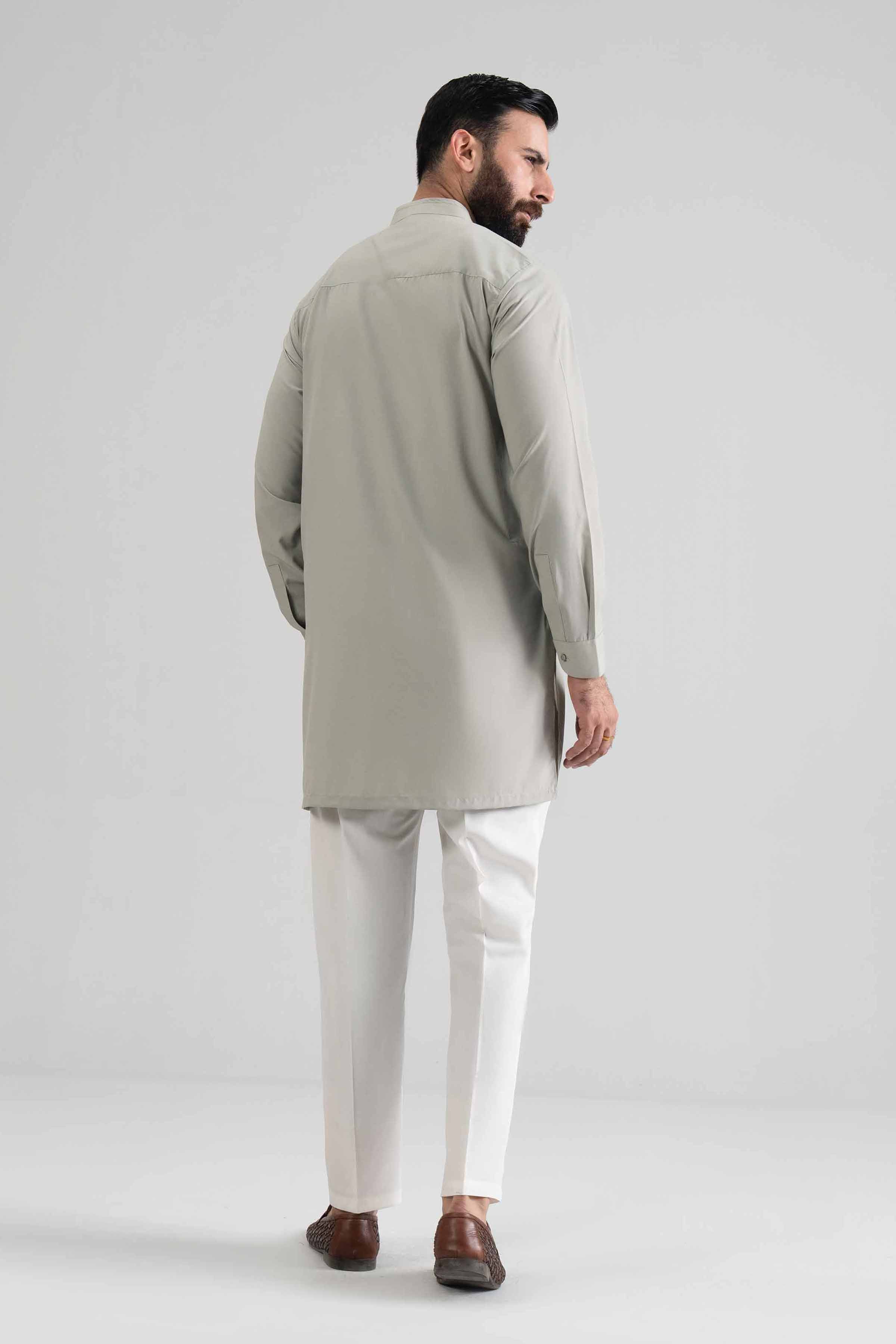 NishatUK - Sage Green Solids Blended 1-piece ready to wear kurta
