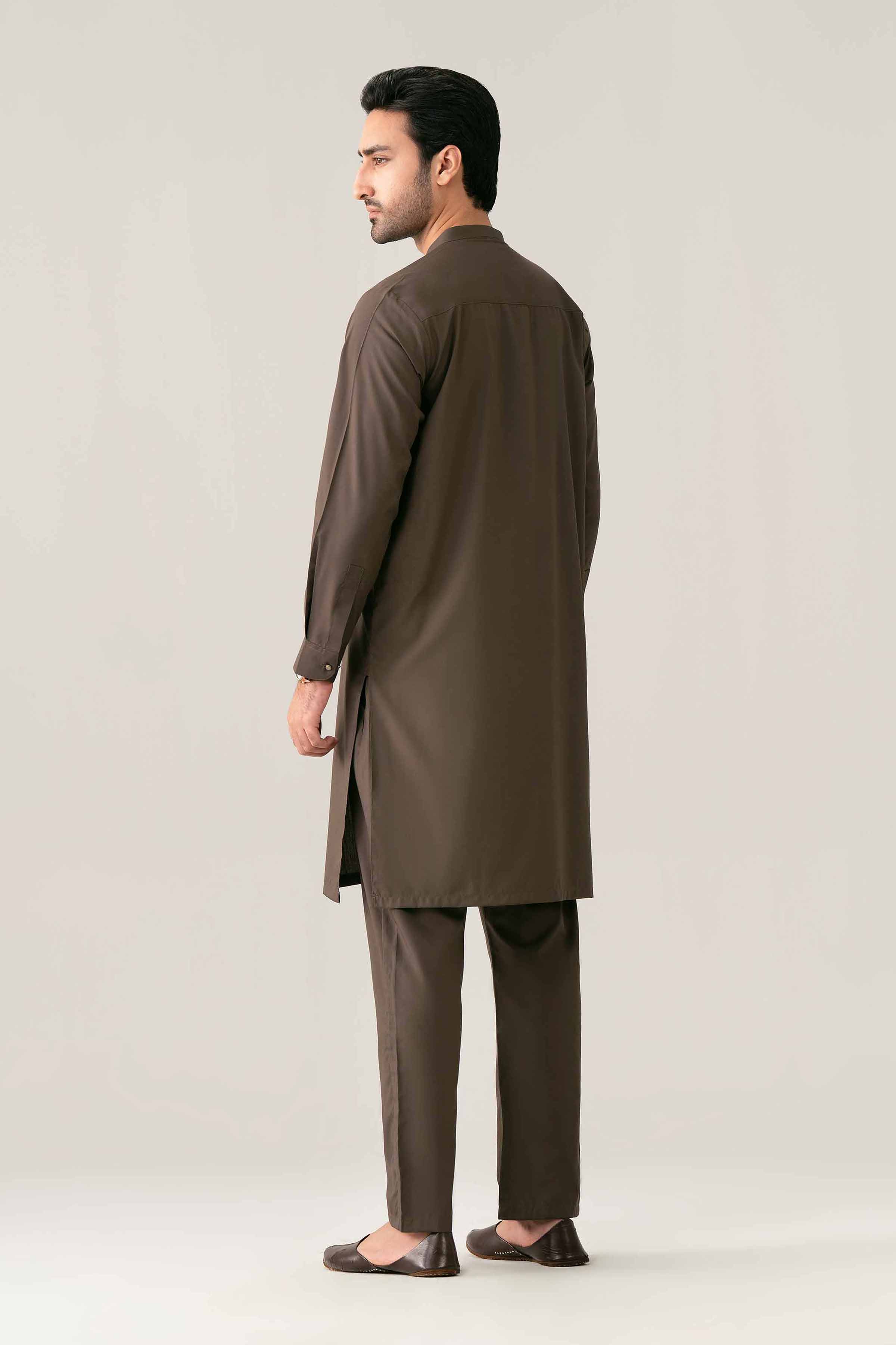 Nishat UK - Brown Embroidered PV 2 Pieces ready to wear Suit