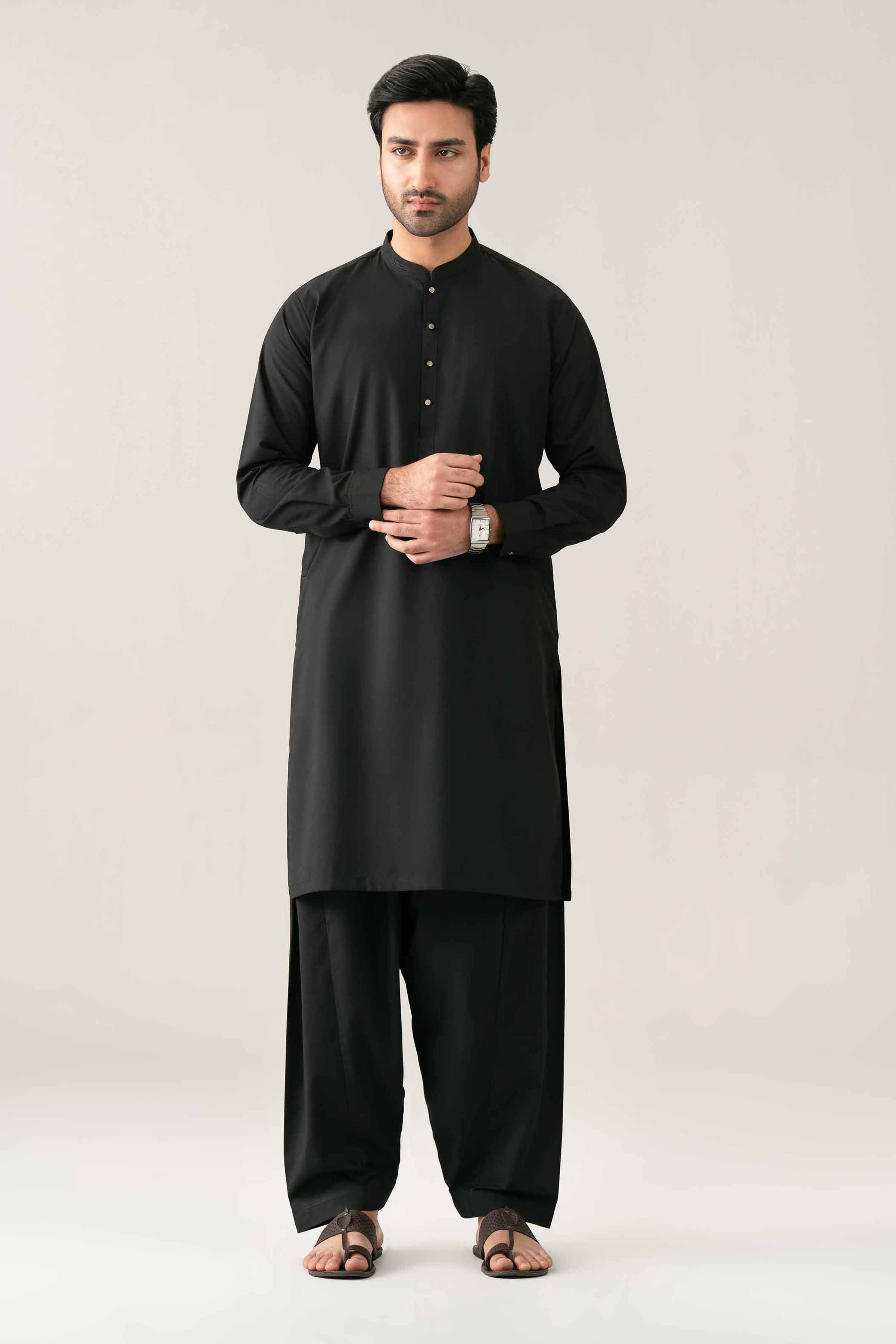 Nishat UK - Black Solids PV 2-piece ready to wear Dress