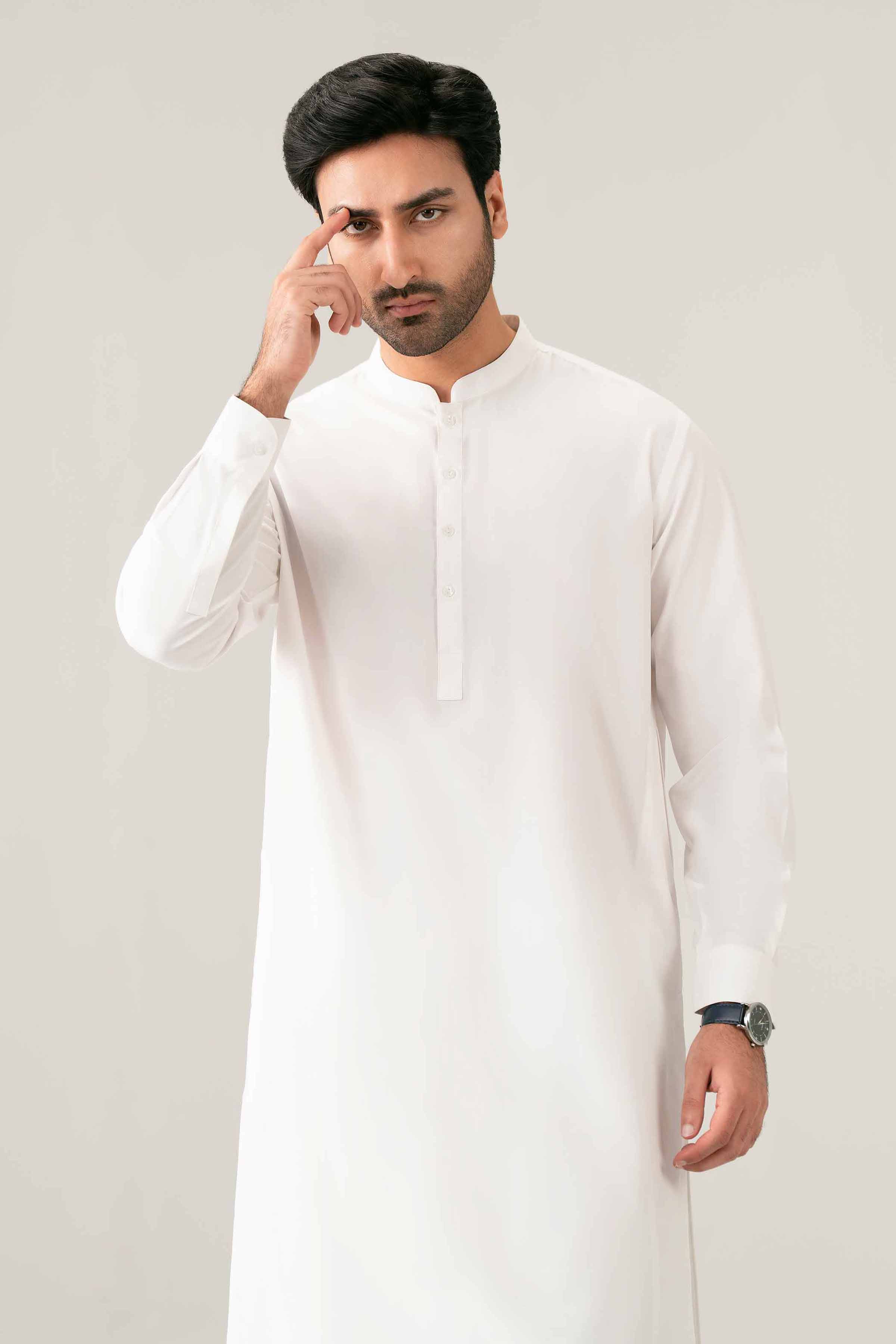 Nishat UK - White Solids Boski 2-piece ready to wear suit