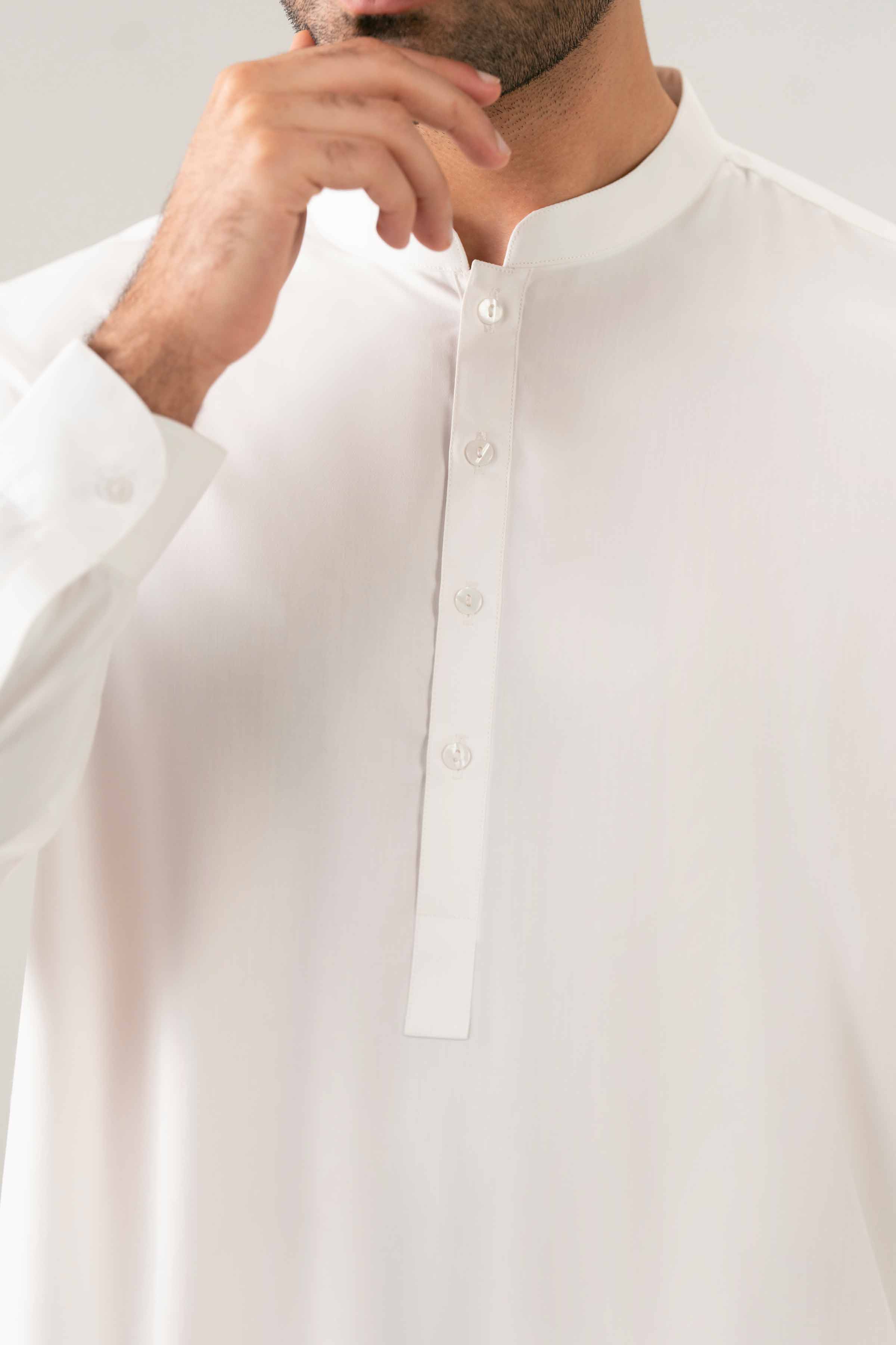 Nishat UK - White Solids Boski 2-piece ready to wear suit