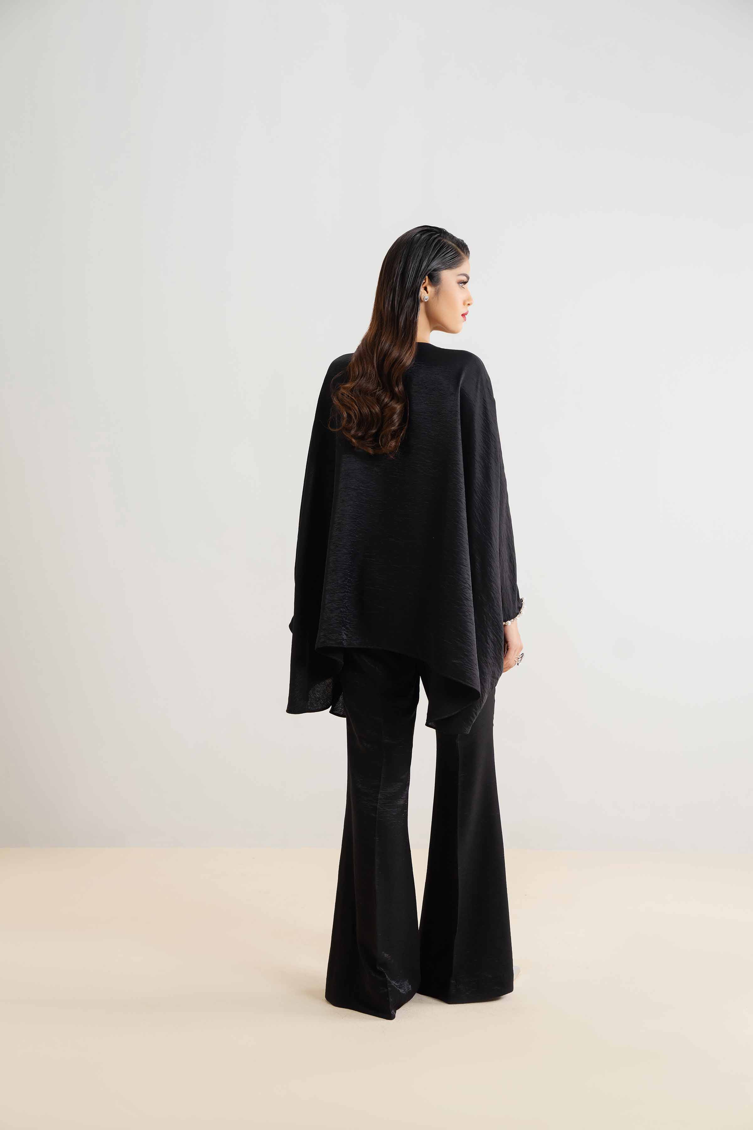 NishatUK - Black Solids Poly Cotton 2-piece ready to wear Dress