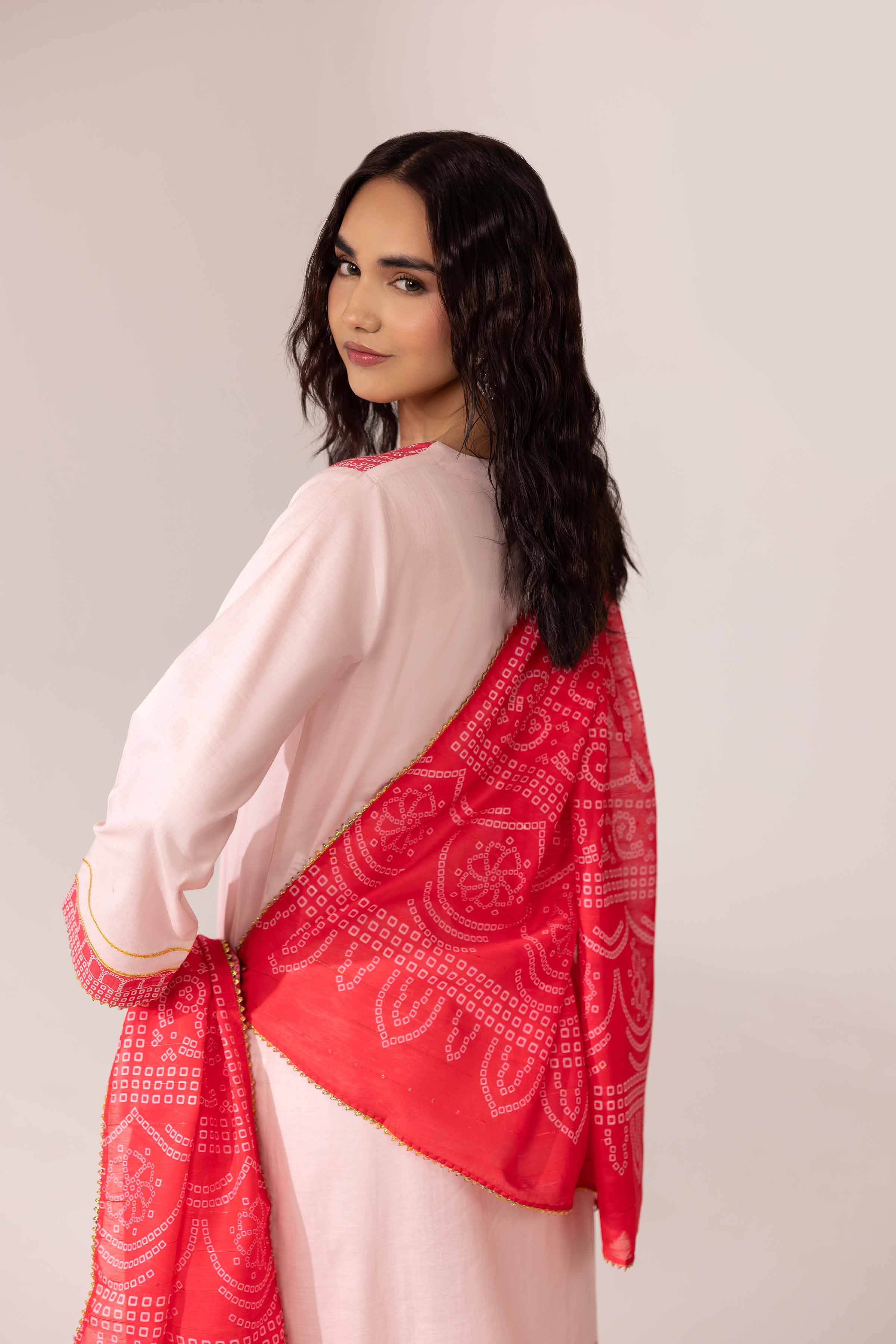 NishatUK - Brown Printed Lawn 3-piece ready to wear Suit