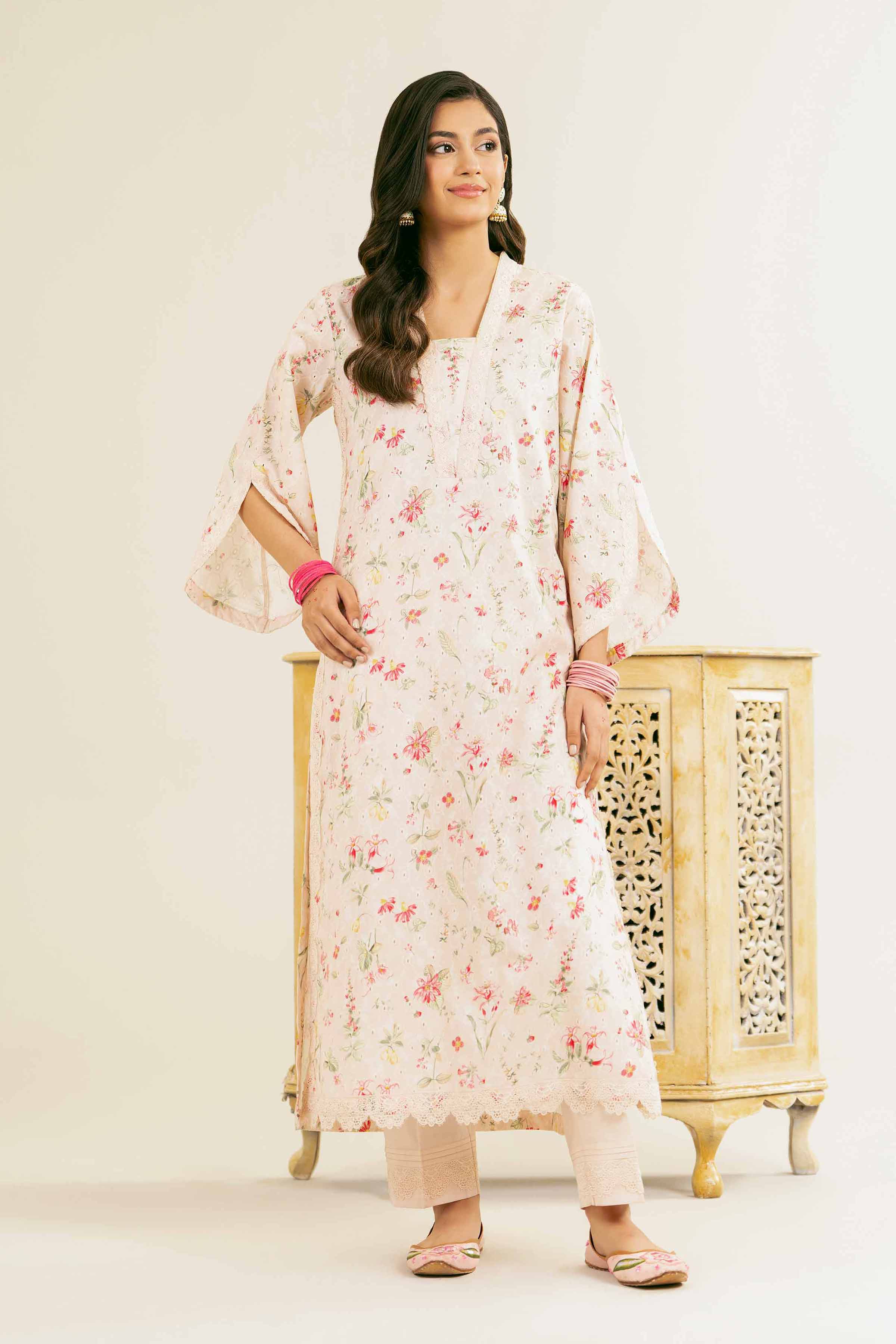 NishatUK - Brown Solids Chicken Kari 2-piece ready to wear Dress