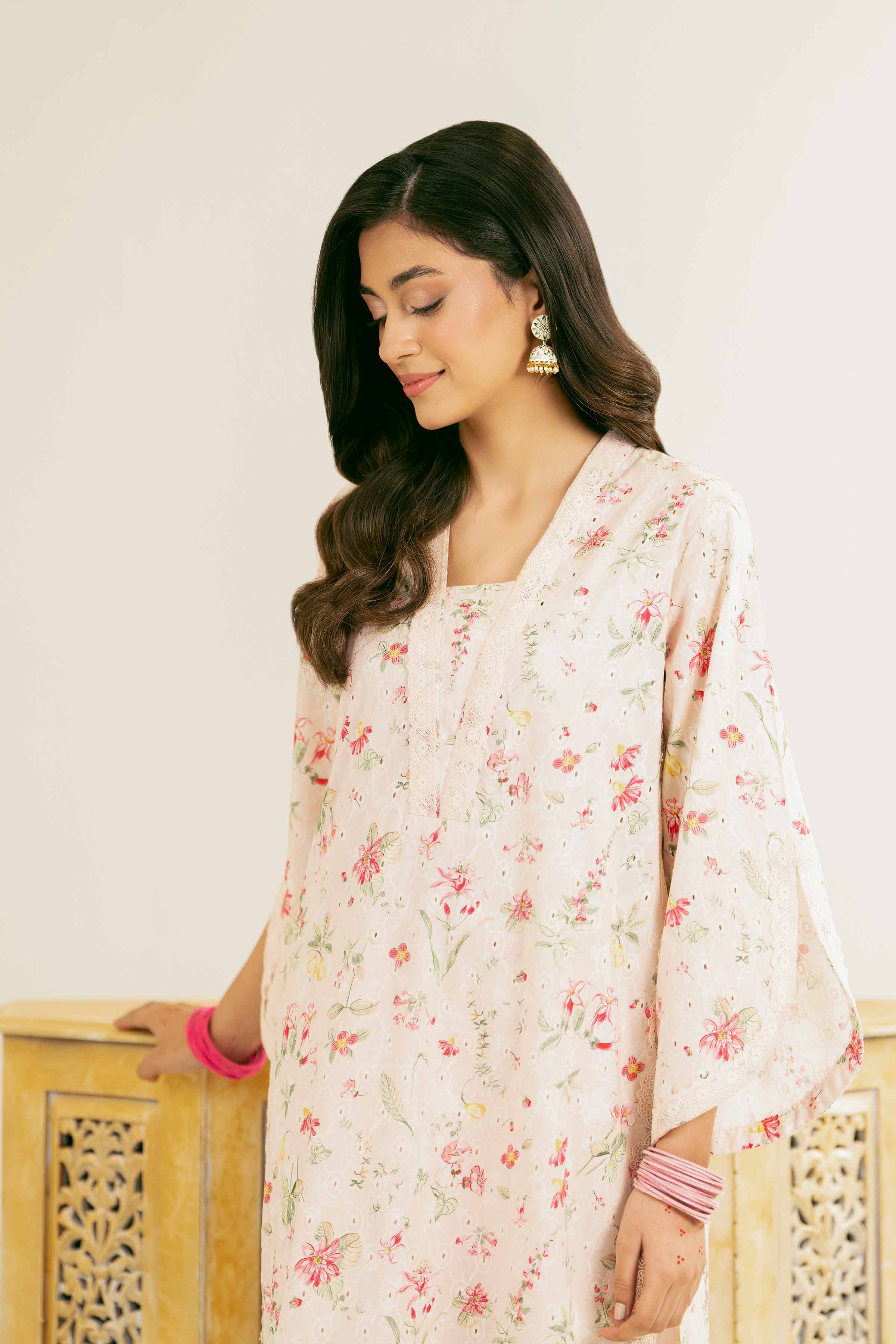 NishatUK - Brown Solids Chicken Kari 2-piece ready to wear Dress