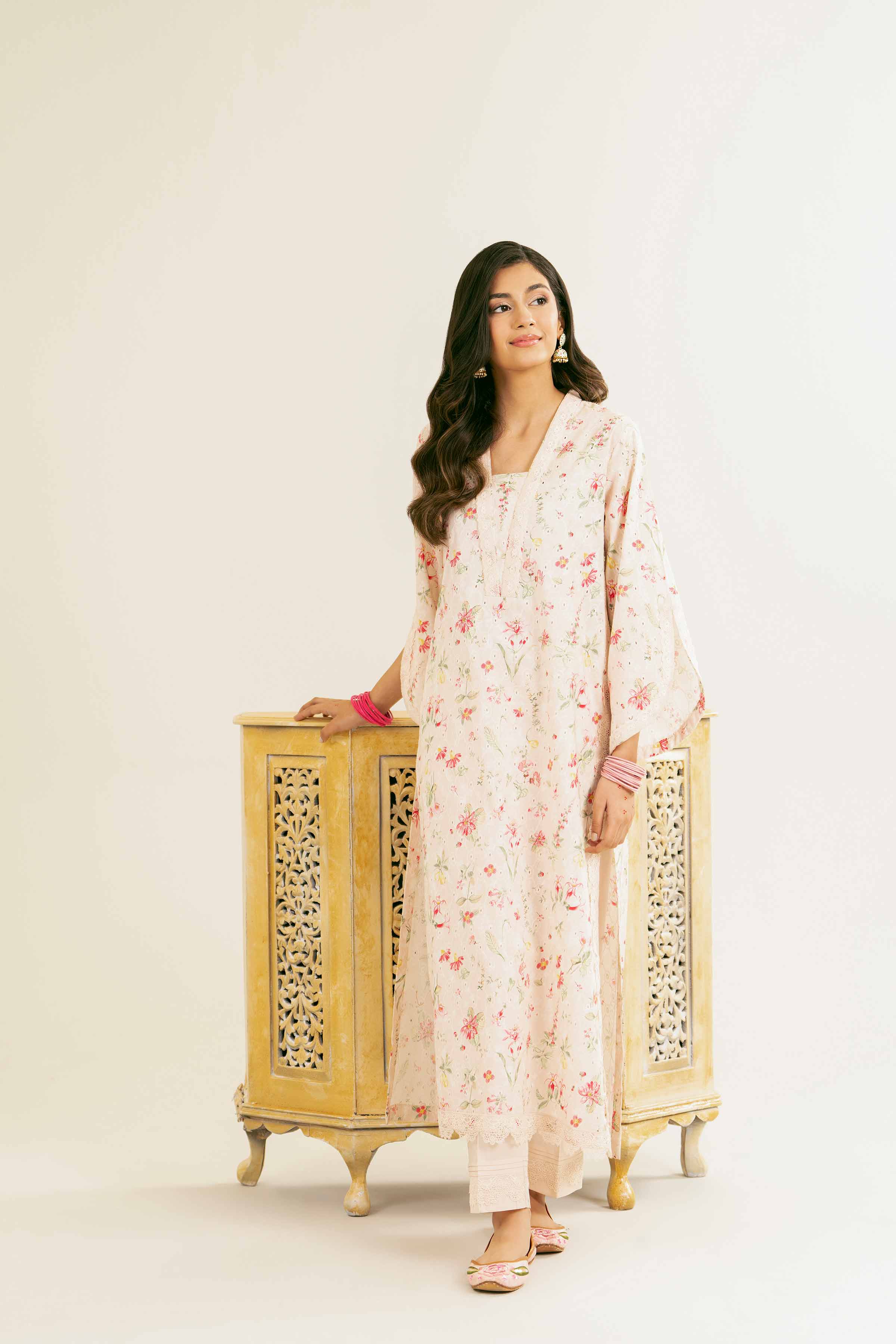 NishatUK - Brown Solids Chicken Kari 2-piece ready to wear Dress