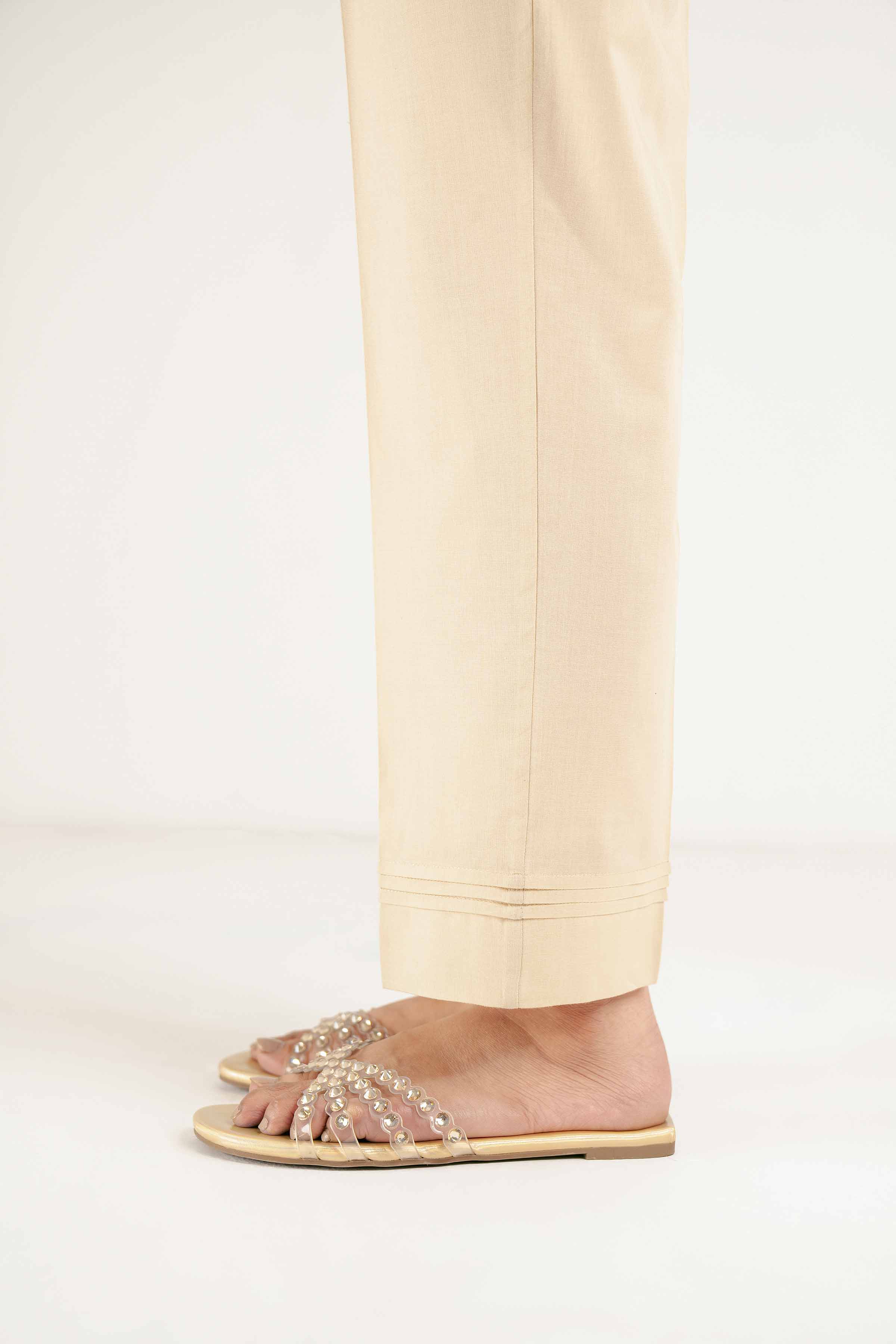 NishatUK - Brown Solids Cambric 1-piece ready to wear Trouser