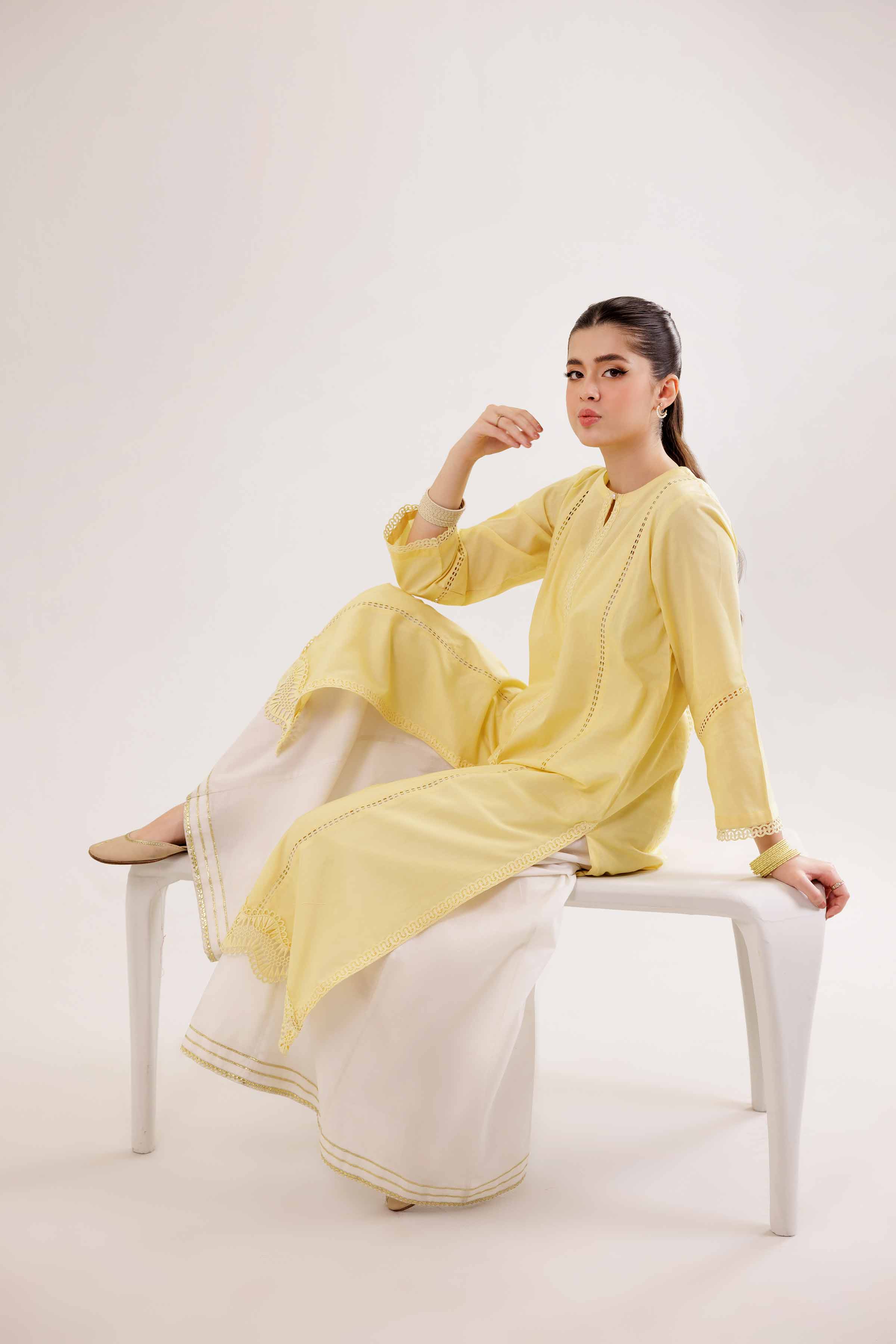NishatUK - Brown Solids Cambric 1-piece ready to wear Shirt