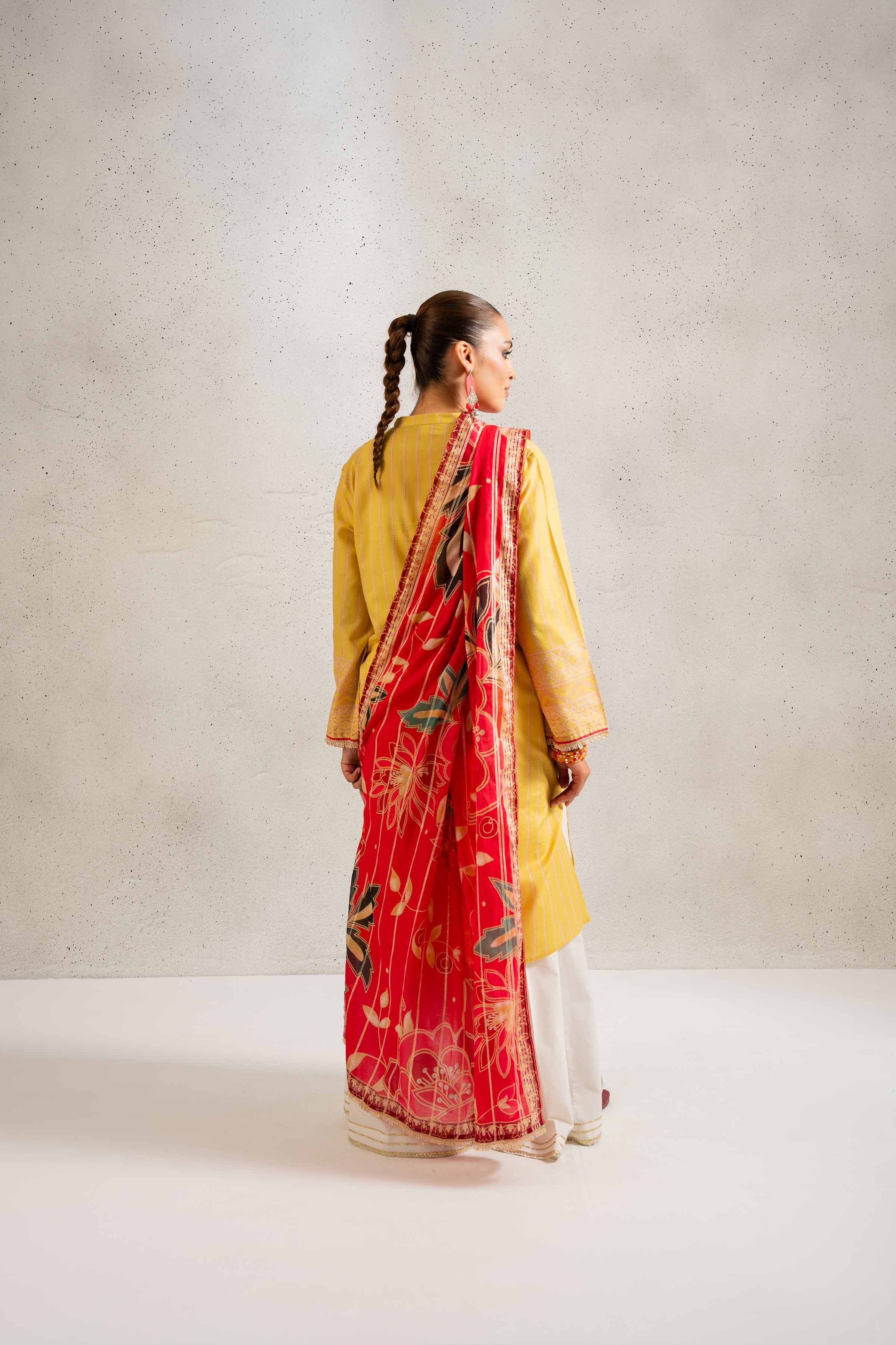 NishatUK - Brown Printed Lawn 2-piece ready to wear Dress