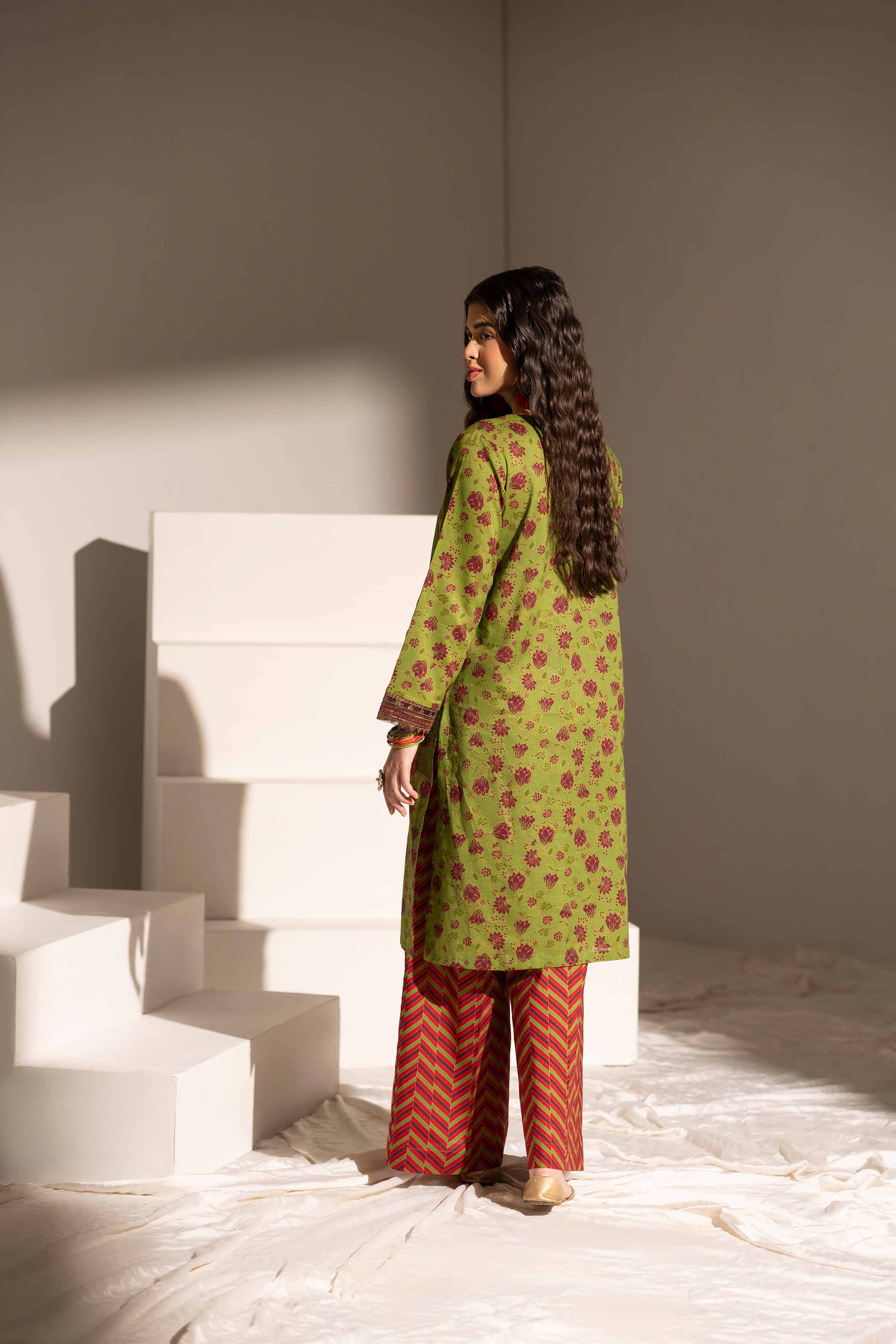 NishatUK - Brown Embroidered Lawn 2-piece ready to wear Dress