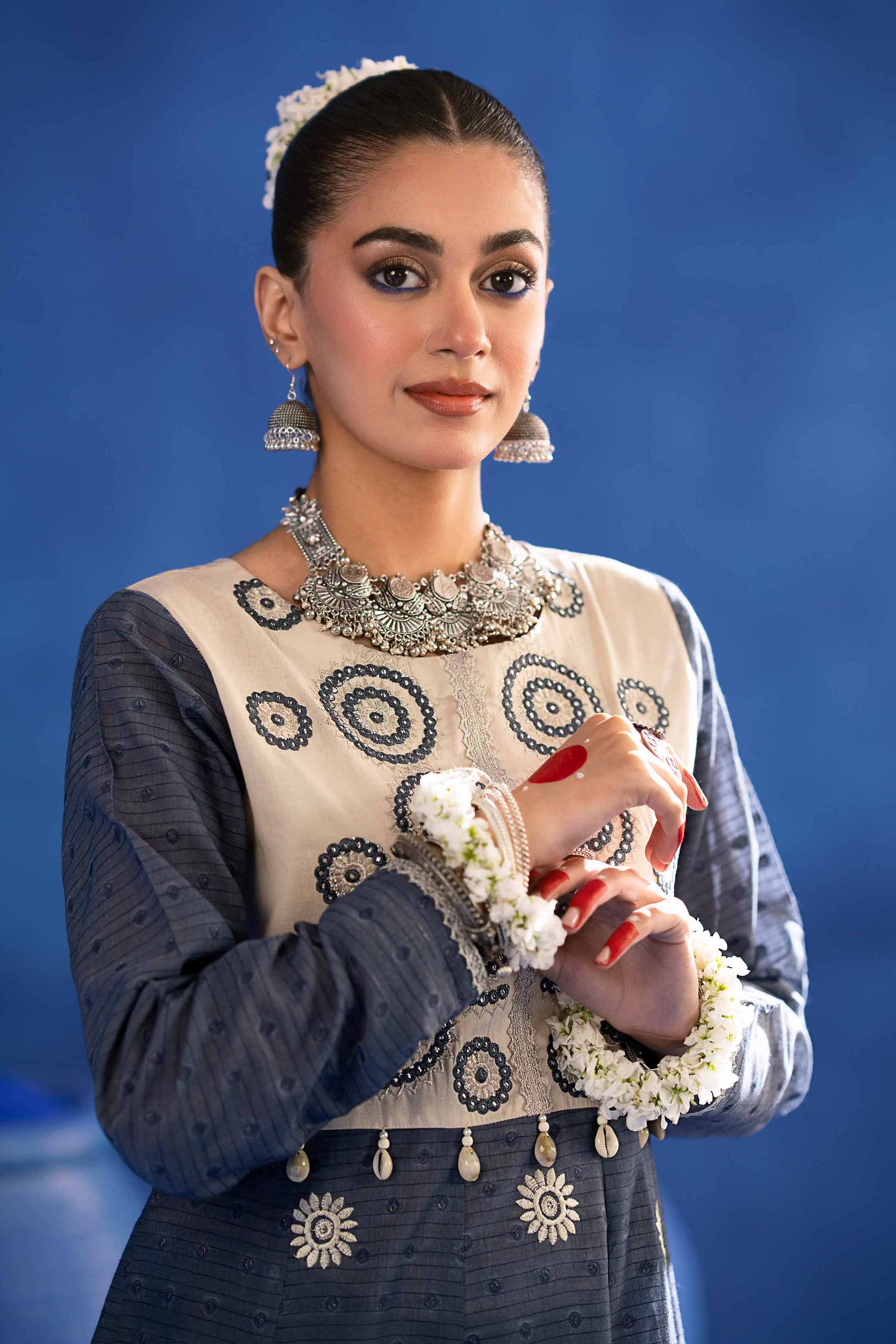 NishatUK - Brown Embroidered Jacquard 2-piece ready to wear Dress