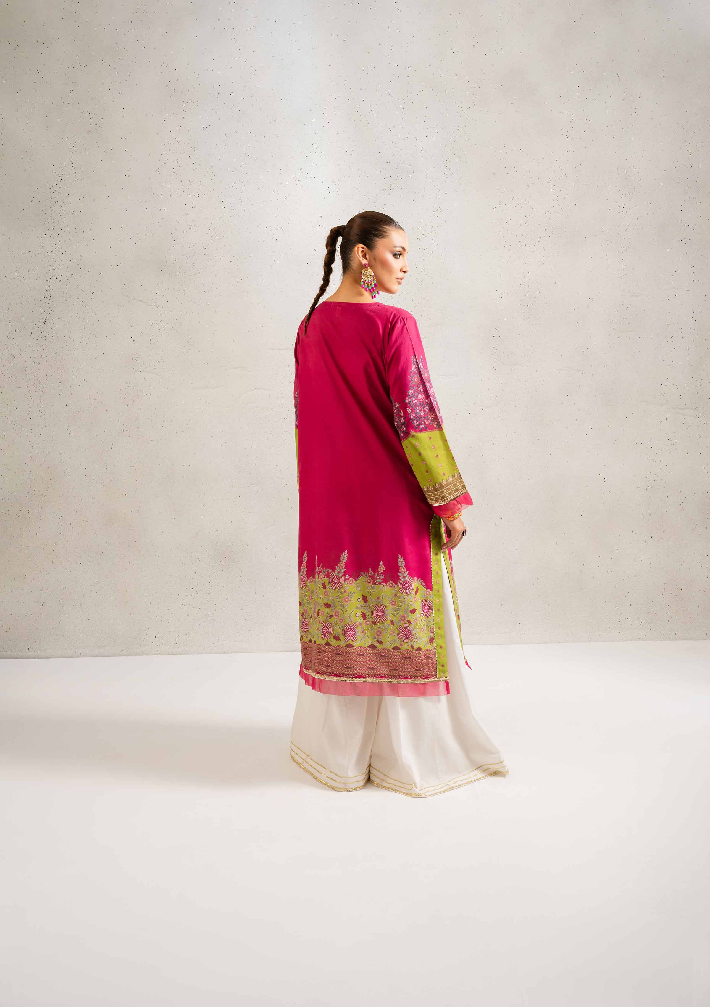 NishatUK - Pink Printed Lawn 1-piece ready to wear Shirt