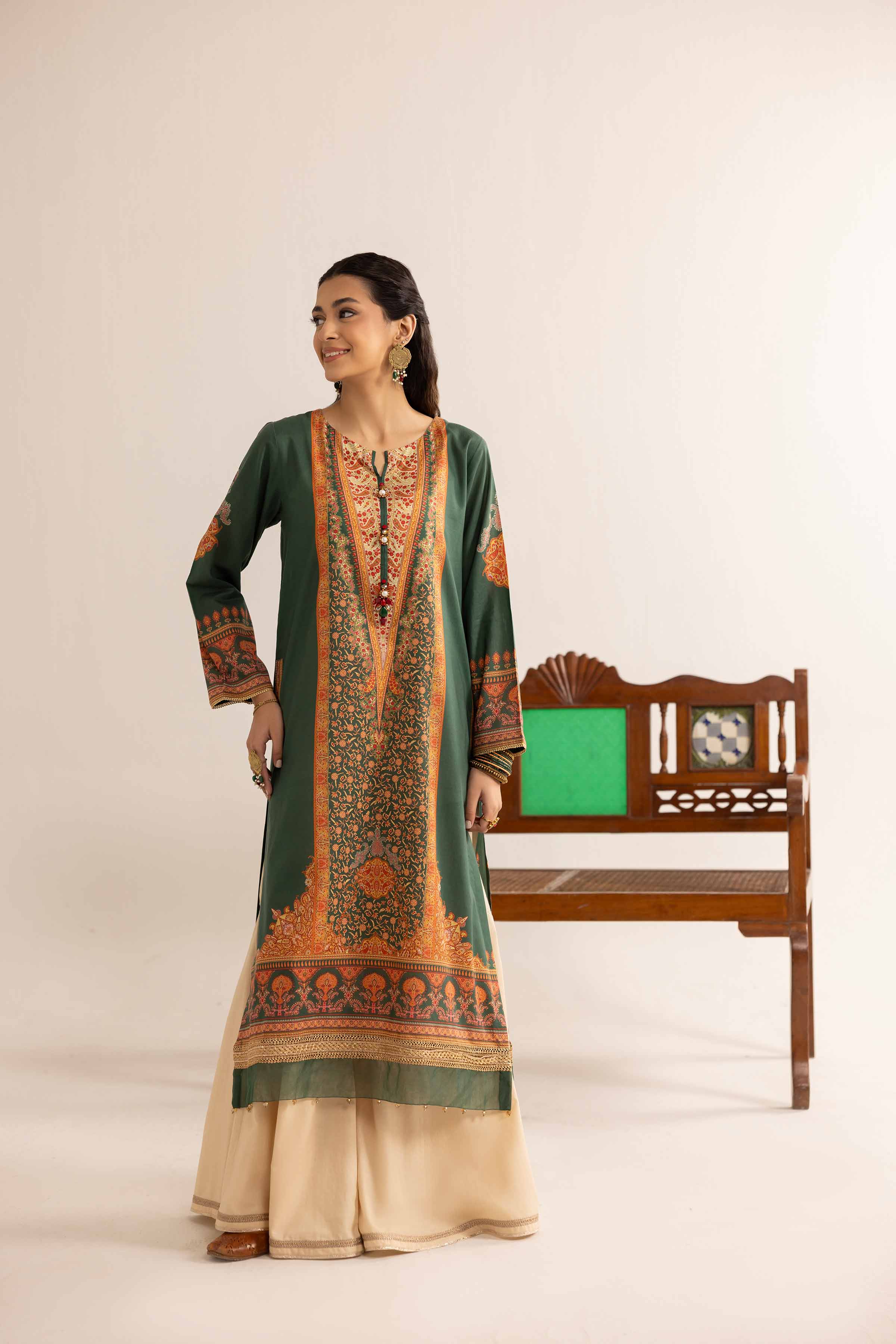 NishatUK - Pink Printed Lawn 1-piece ready to wear Shirt