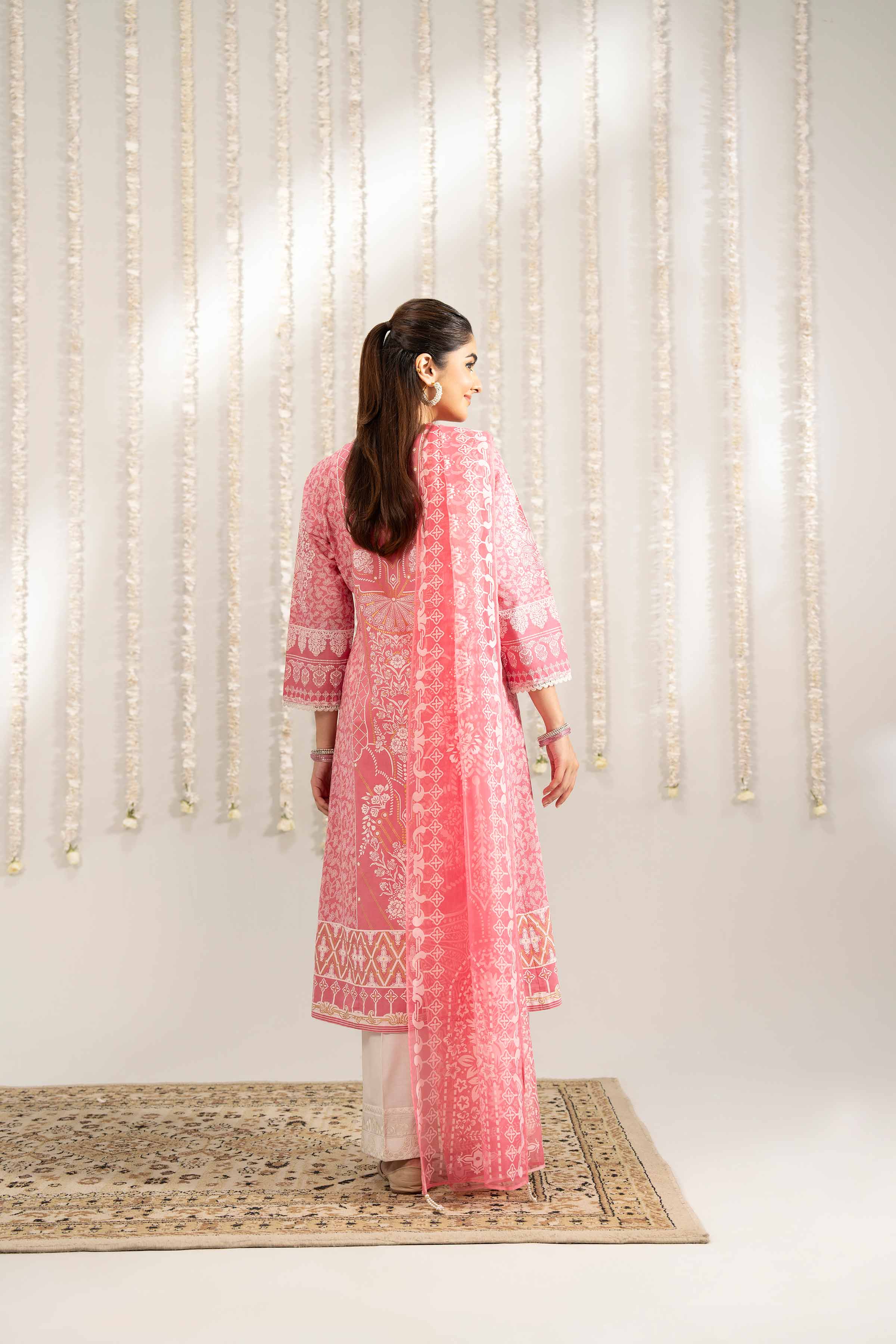 NishatUK - Pink Printed Lawn 2-piece ready to wear Dress