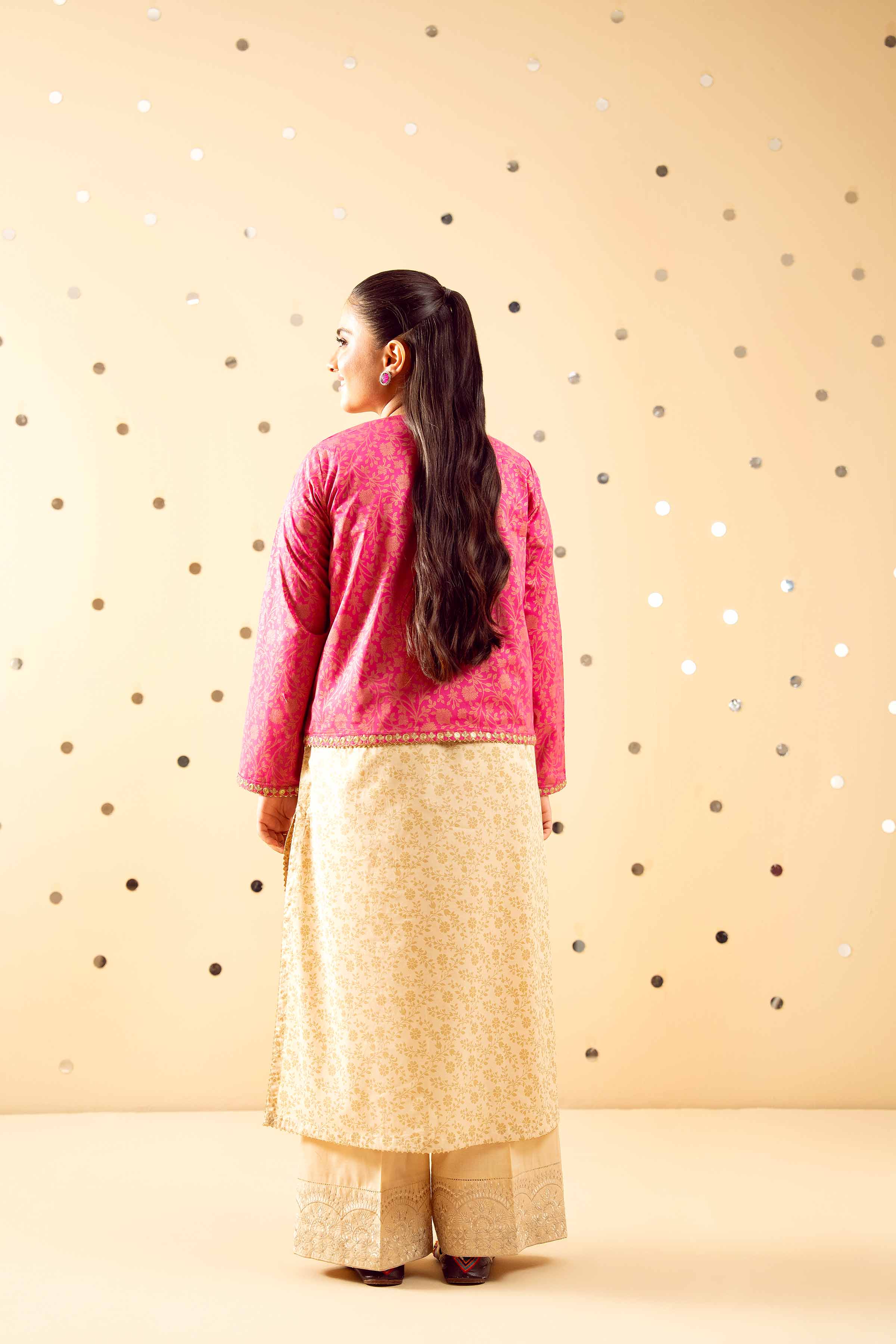 NishatUK - Beige Embroidered Lawn 2-piece ready to wear Dress