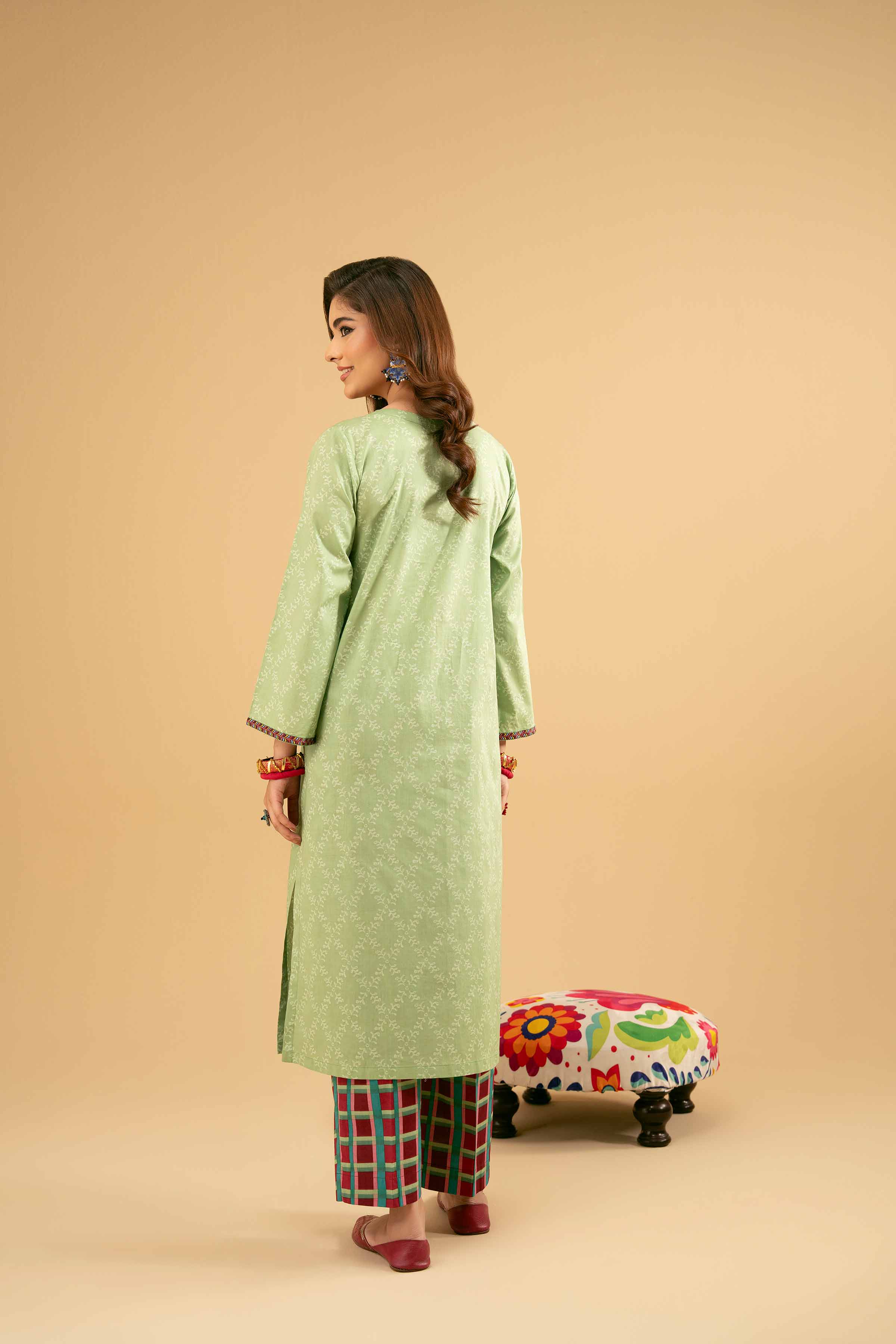 NishatUK - Green Embroidered Jacquard 2-piece ready to wear Dress