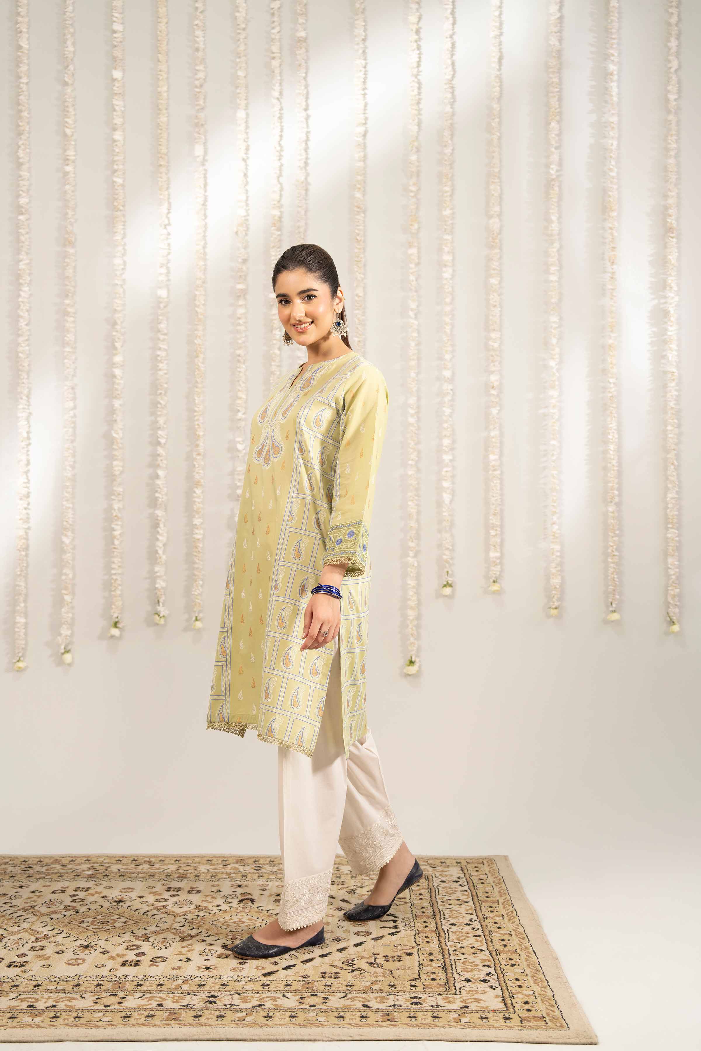 NishatUK - Green Embroidered Cambric 1-piece ready to wear Shirt