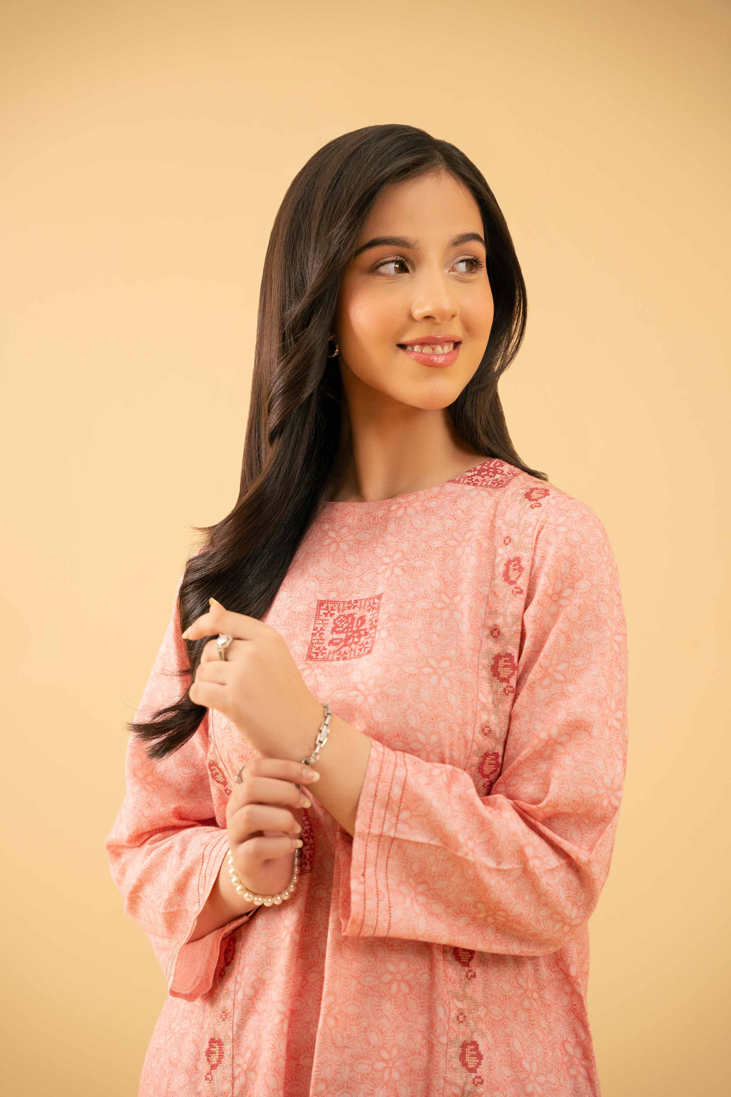 Nishat UK - Pink Embroidered Jacquard 2 Pieces ready to wear Dress