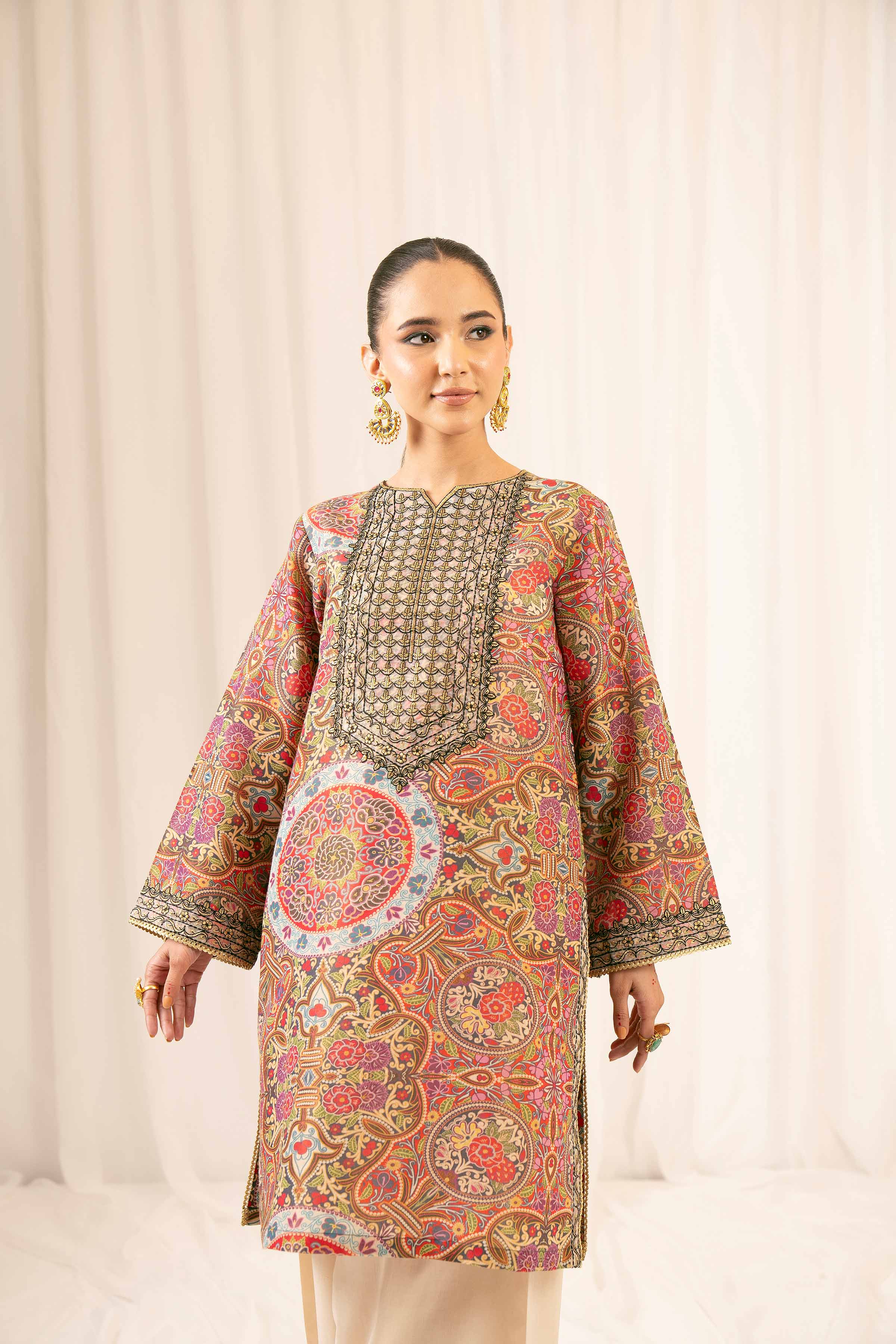 NishatUK - Multi Embroidered Jacquard 2-piece ready to wear Dress