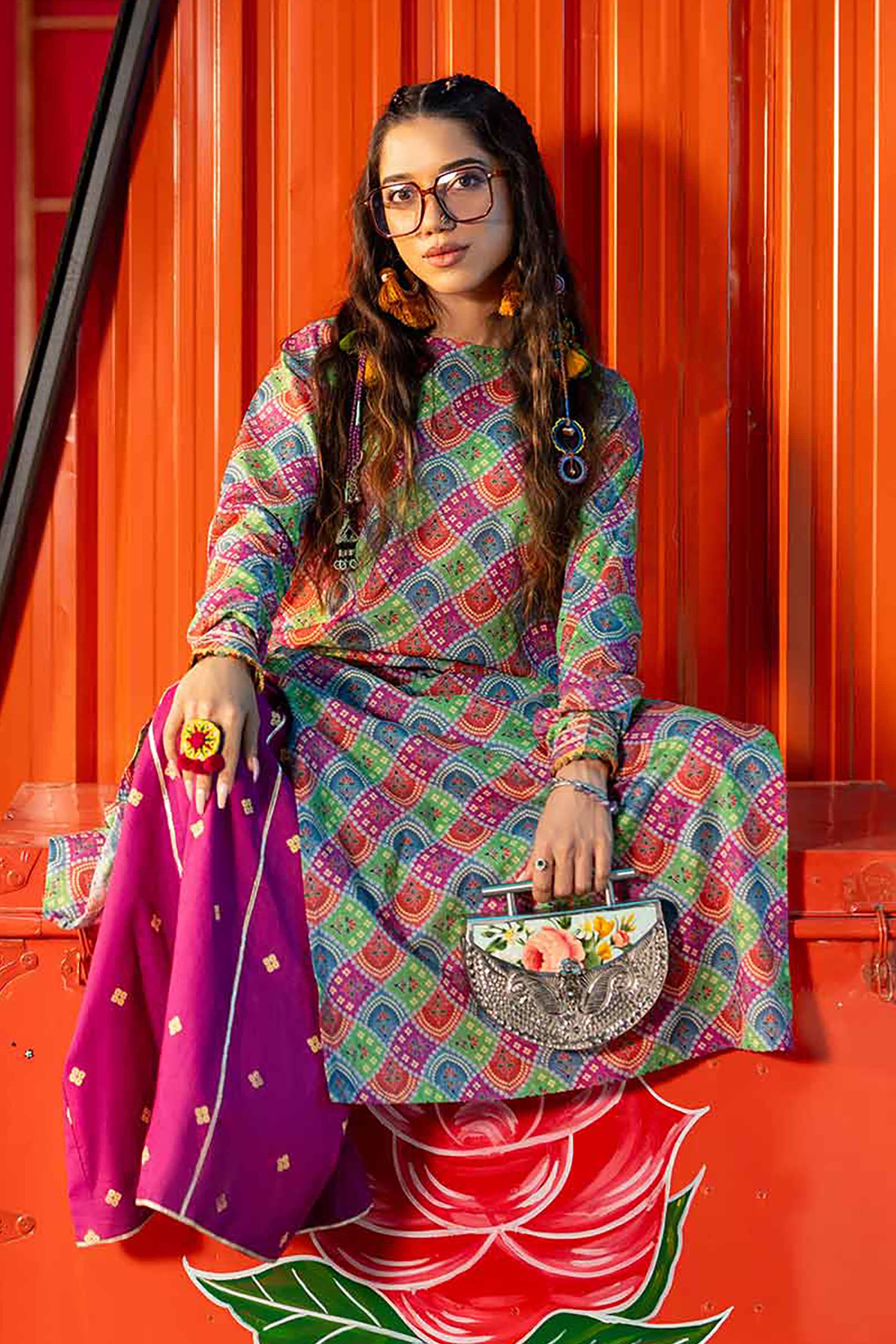 NishatUK - Multi Printed Lawn 2-piece ready to wear Dress